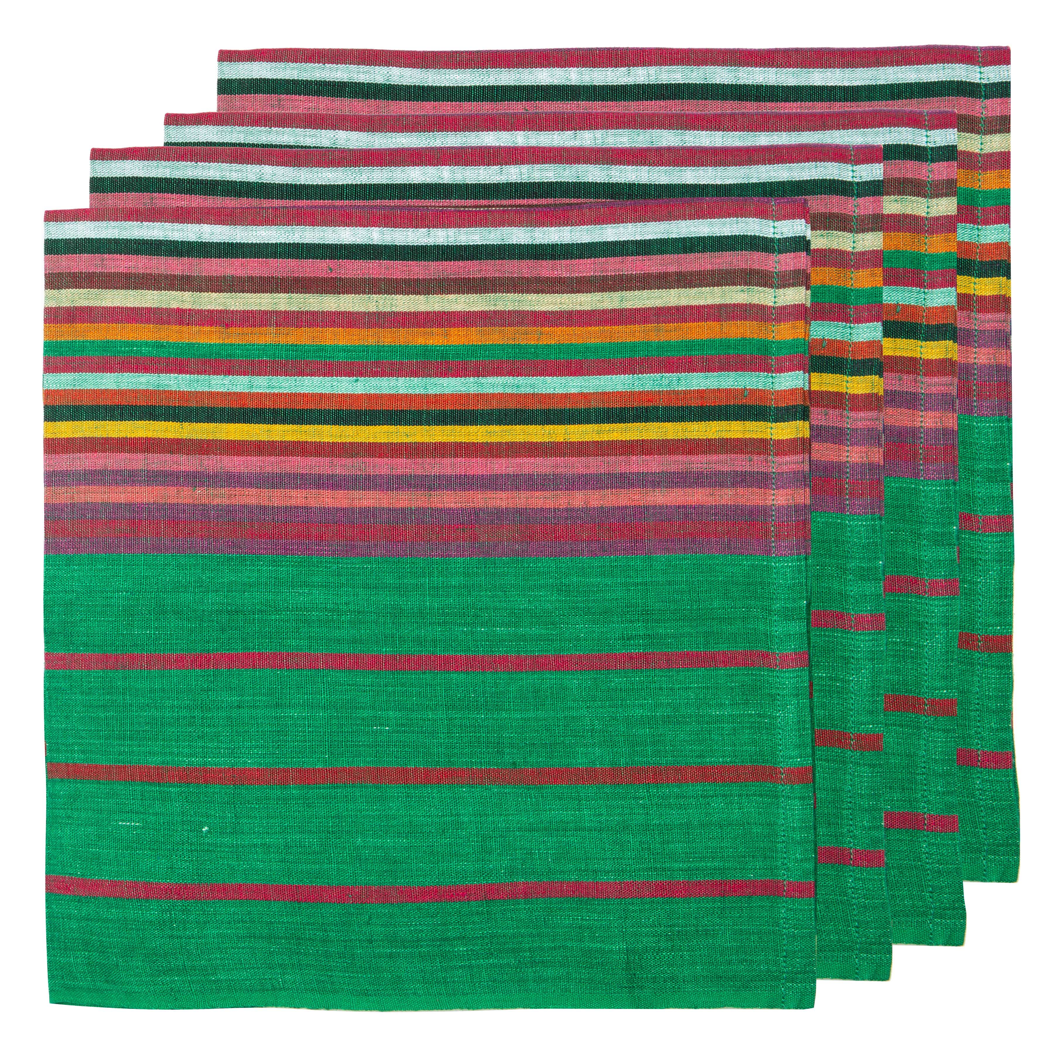 couleur-nature-stem-serviette-lin-belge-ray-e-lot-de-4 image 2