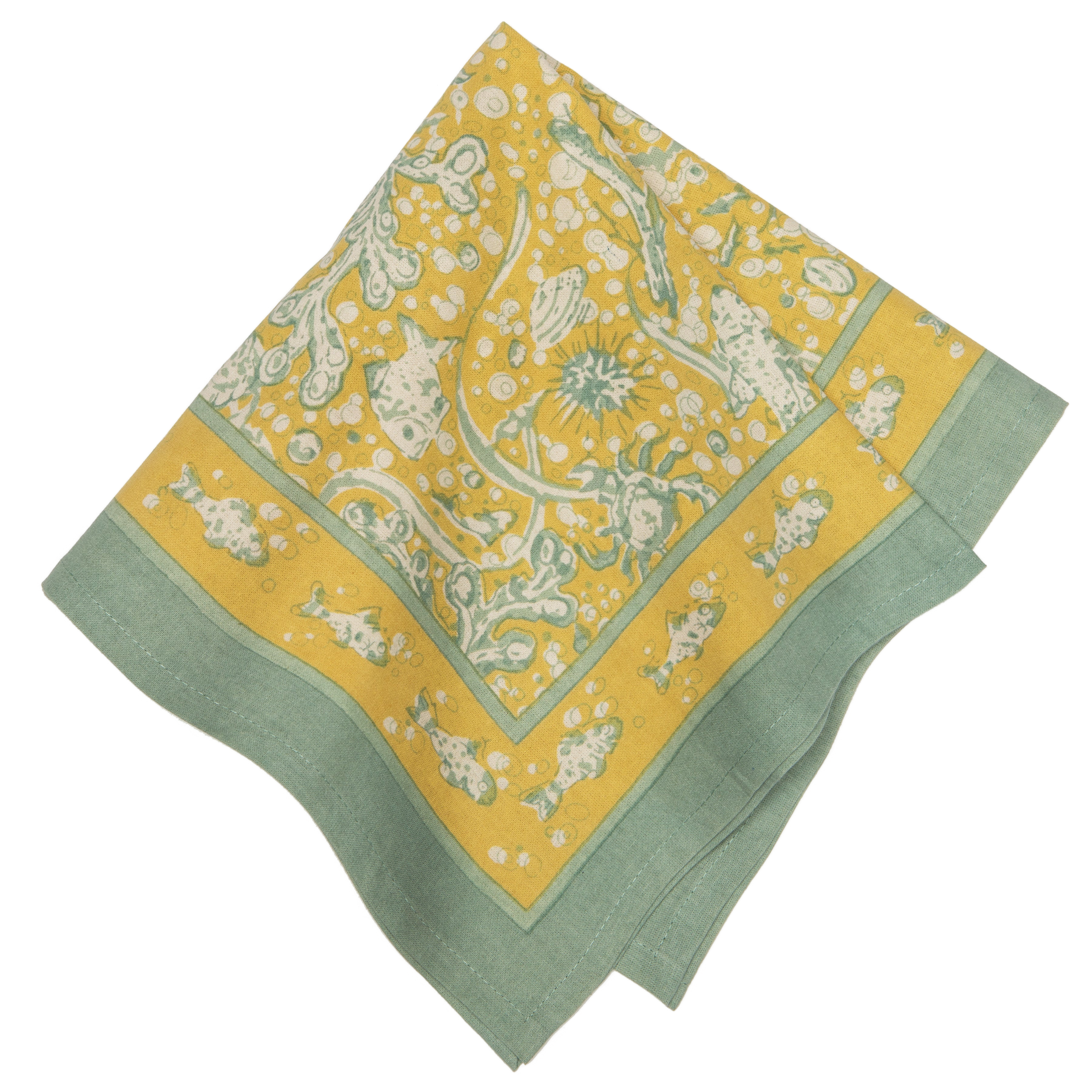 couleur-nature-la-mer-nappe-fran-aise-aqua-citrine-rectangle-71x106 image 6