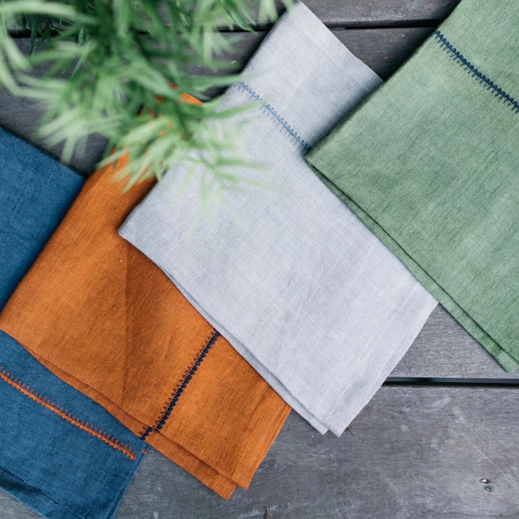 couleur-nature-august-linen-stitch-serviettes-lin-lot-4-multi image 3