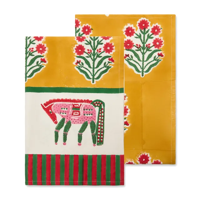 couleur-nature-cheval-nomade-torchons-coton-moutarde-lot-2 image 1