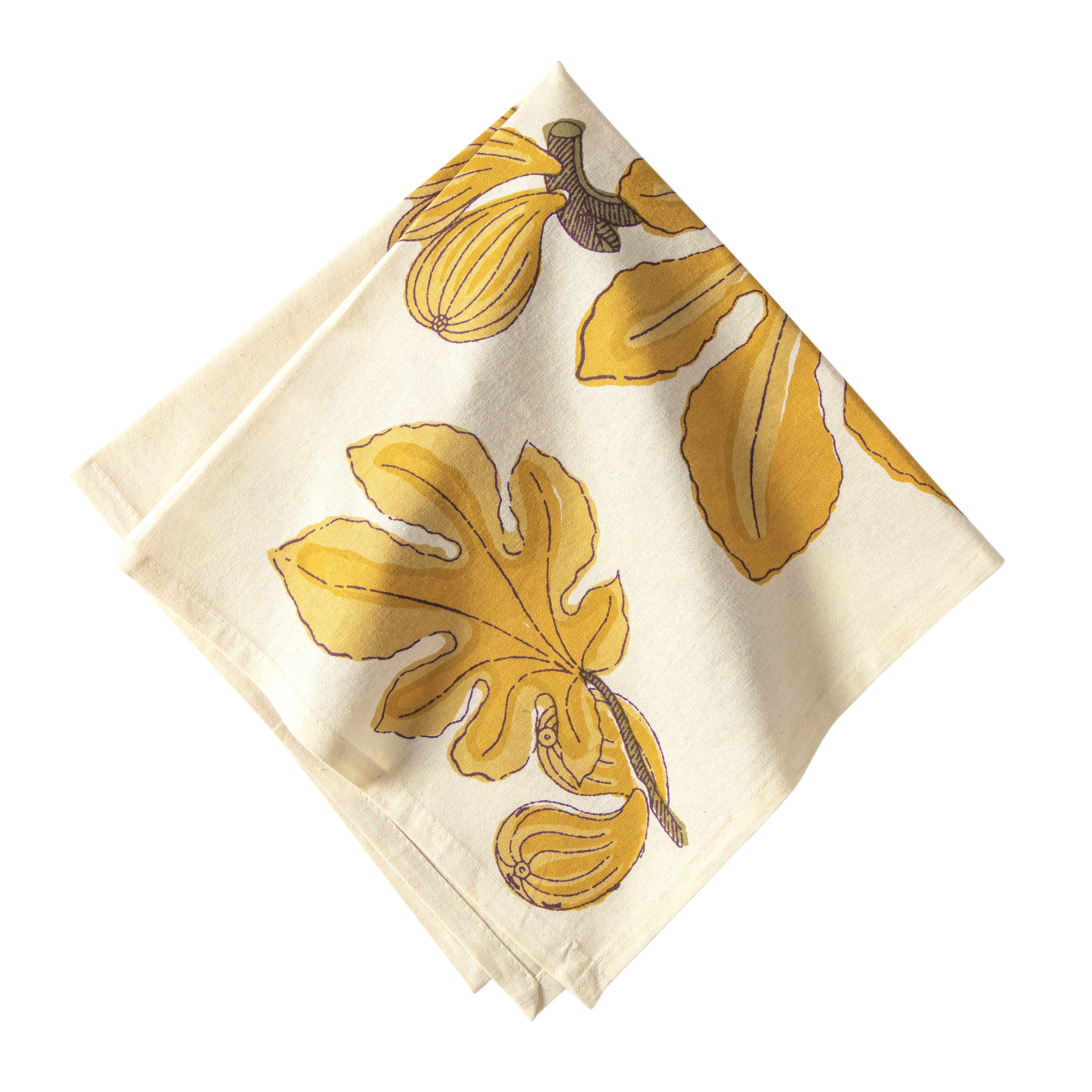 couleur-nature-fig-nappe-fran-aise-citrine-jaune-8-places image 6