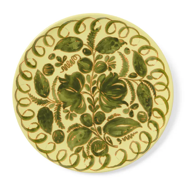 couleur-nature-amalfi-assiette-c-ramique-vert-lime-27-cm image 1