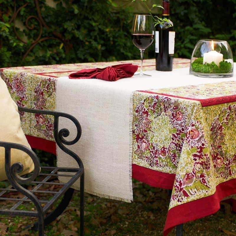 couleur-nature-winter-garden-nappe-rouge-vert-71x106 image 7