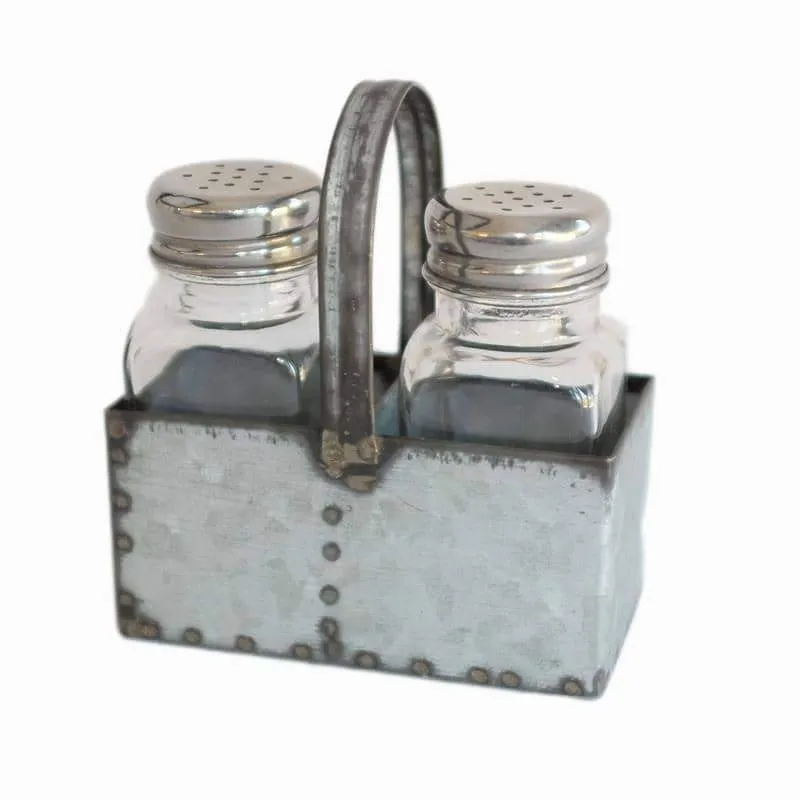 couleur-nature-serveware-saliere-poivriere-zinc-verre-duo image 1