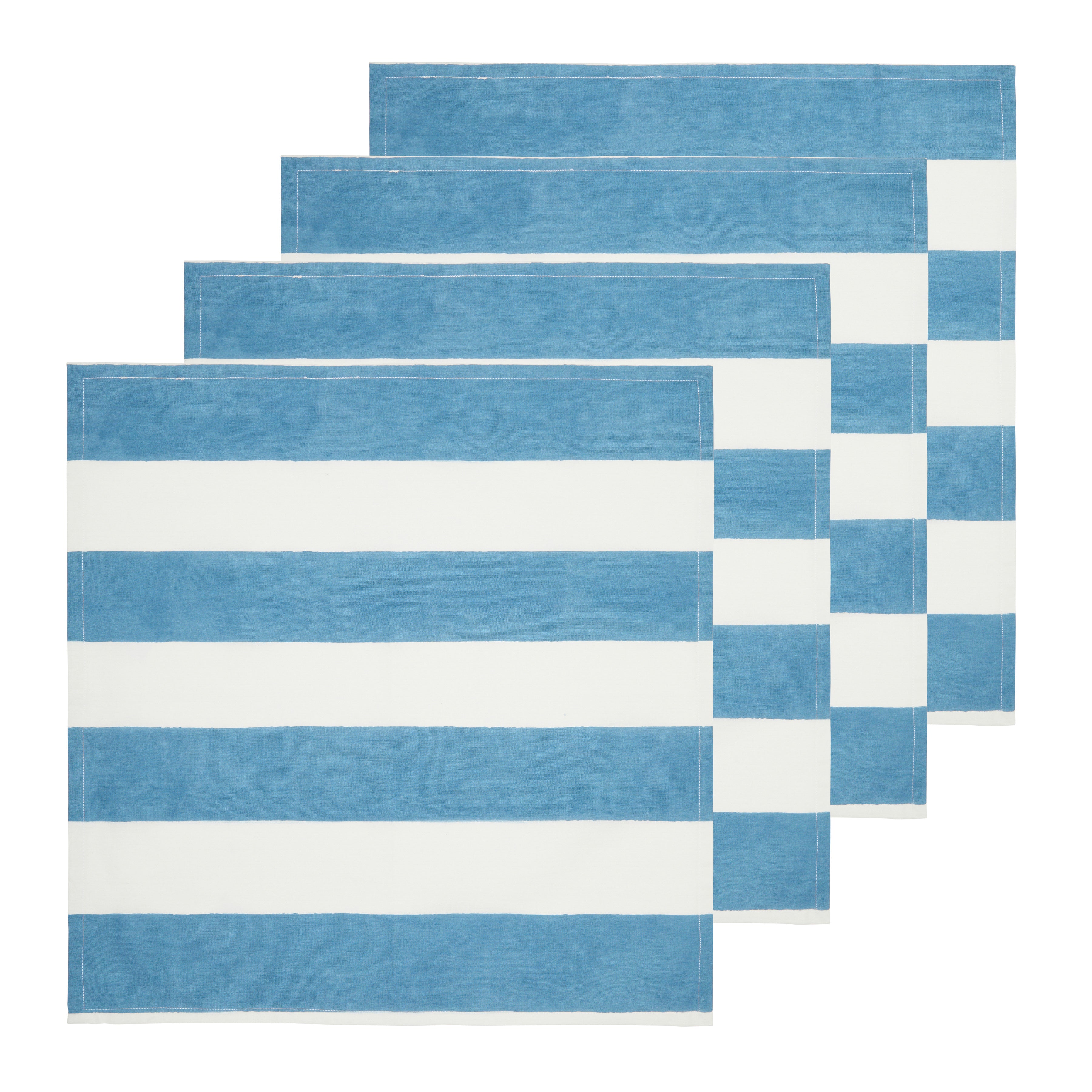 couleur-nature-st-tropez-serviette-table-bleu-ray-lot-de-6 image 6