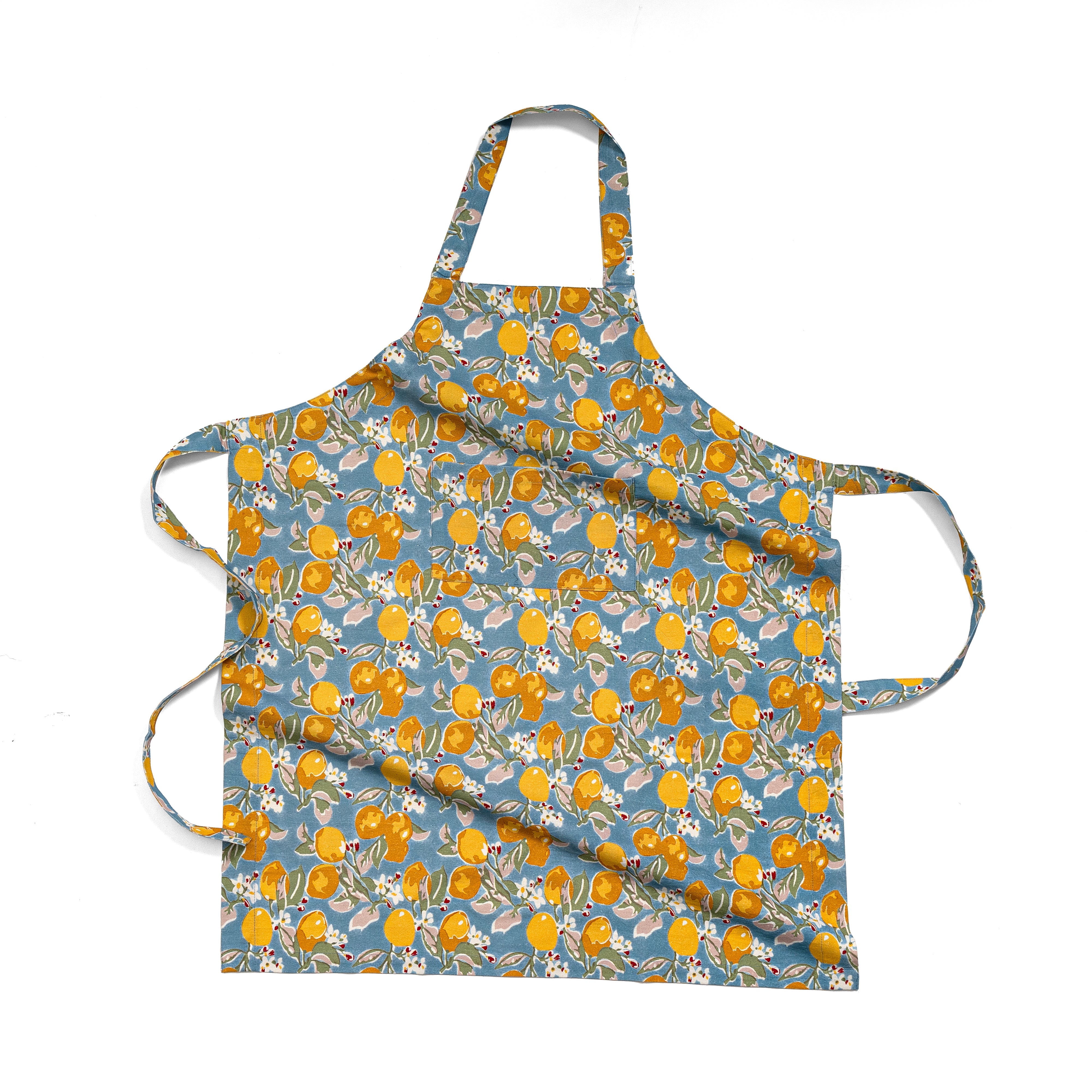 couleur-nature-citron-tablier-cuisine-coton-bleu-et-jaune image 2