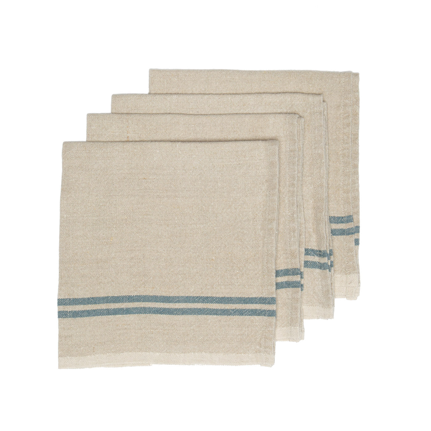 couleur-nature-vintage-serviette-table-naturel-bleu-lot-4 image 4