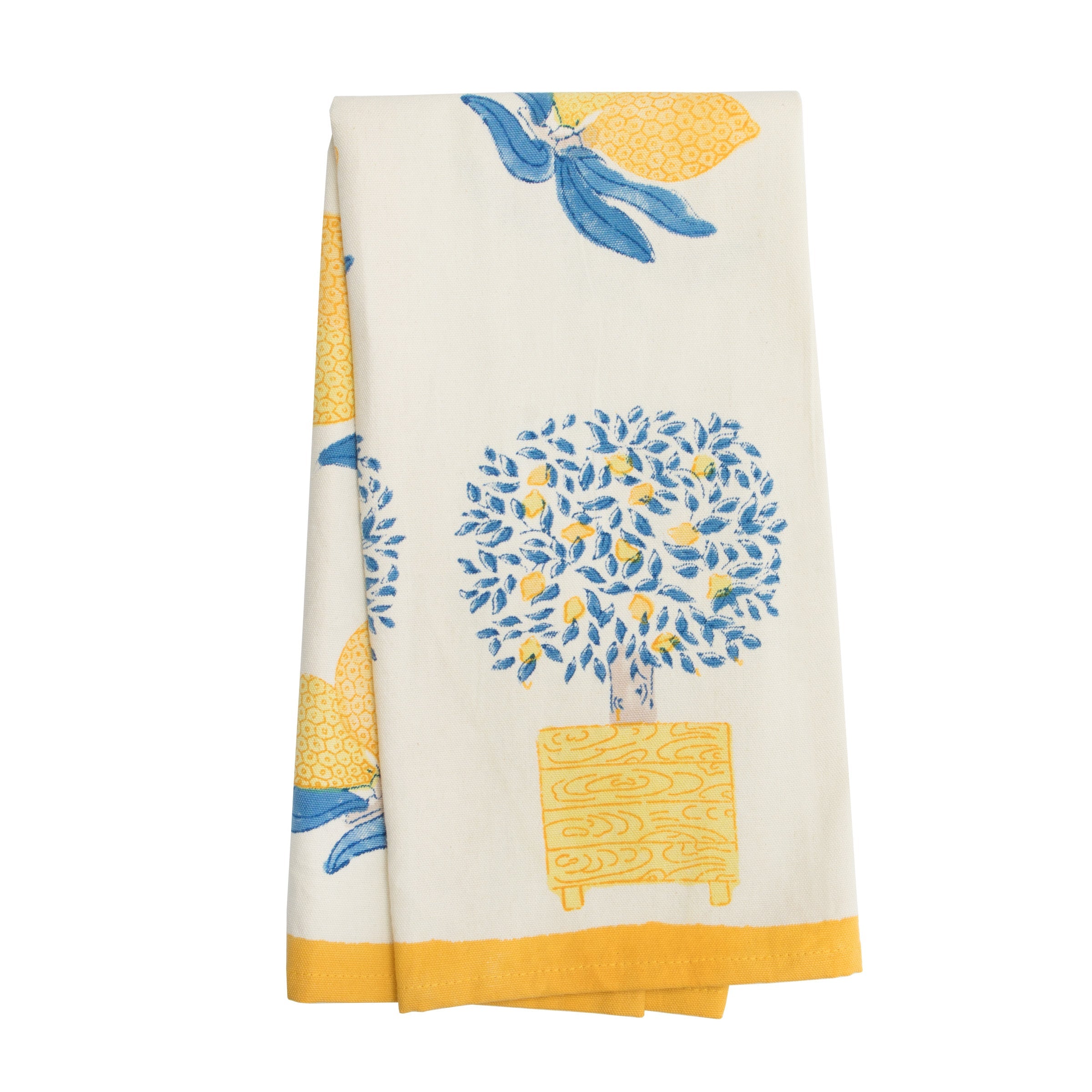 couleur-nature-lemon-tree-torchon-coton-citrons-lot-de-3 image 1