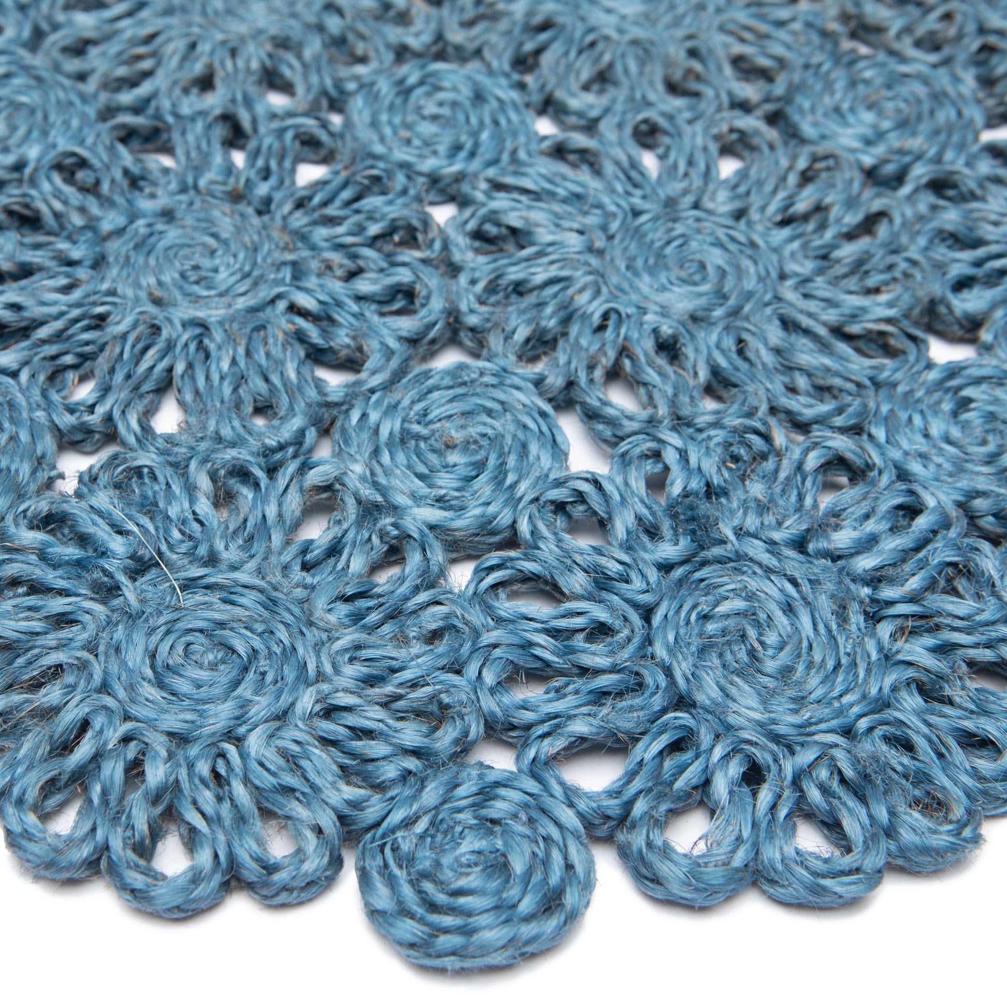 couleur-nature-daisy-jute-set-de-table-rond-bleu-jean-lot-4 image 5