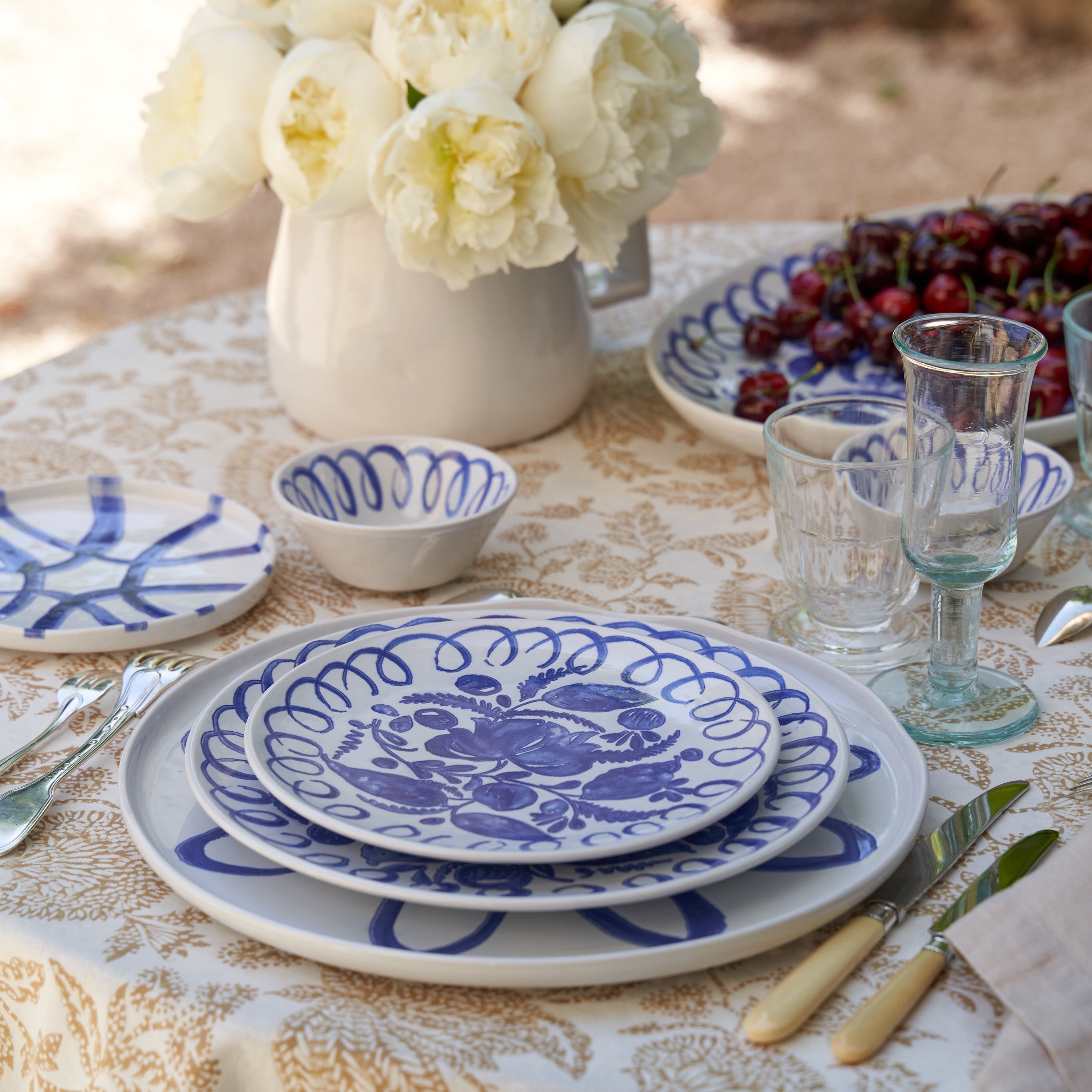 couleur-nature-amalfi-bol-c-ramique-blanc-bleu-23-cm image 2
