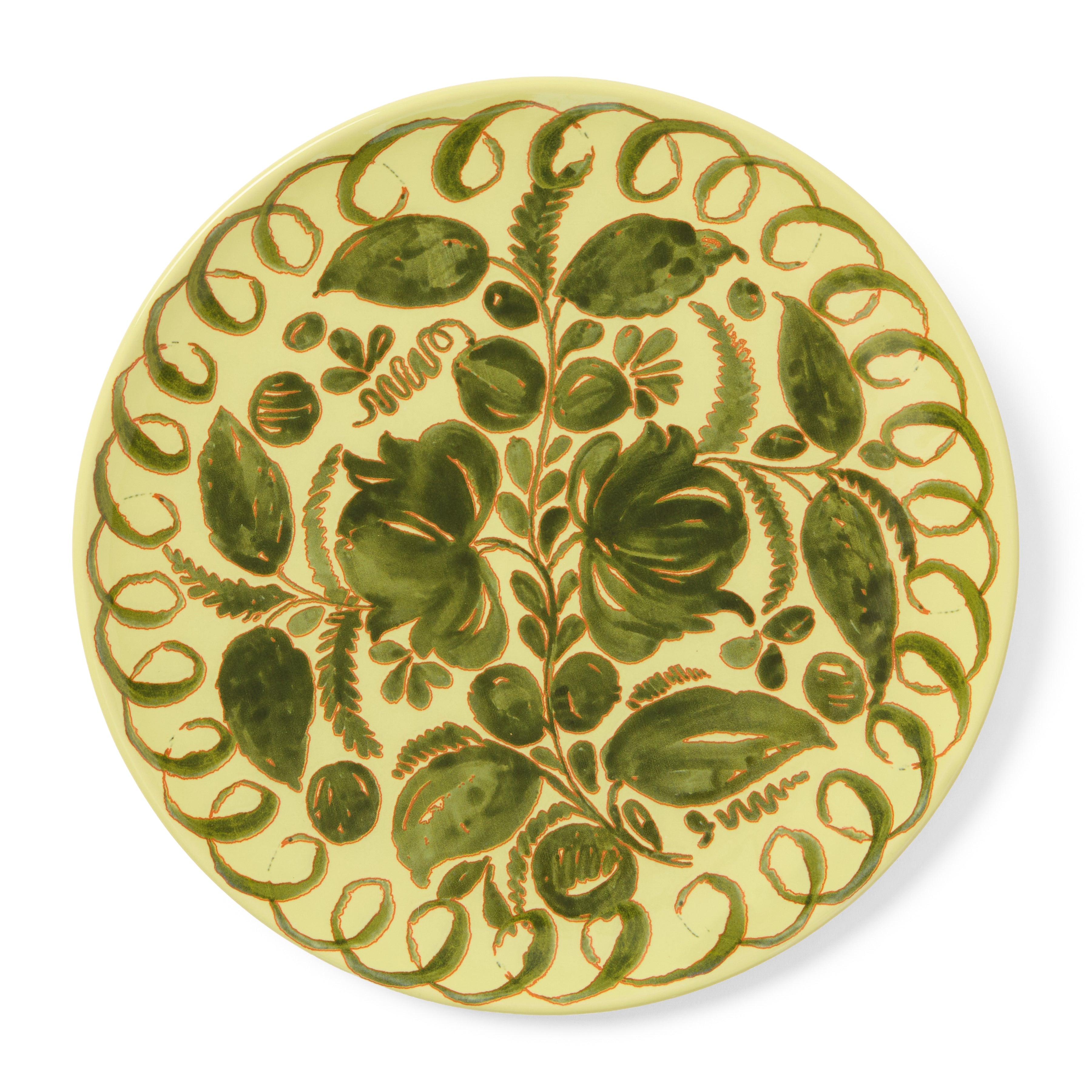 couleur-nature-amalfi-assiette-c-ramique-vert-lime-27-cm image 1