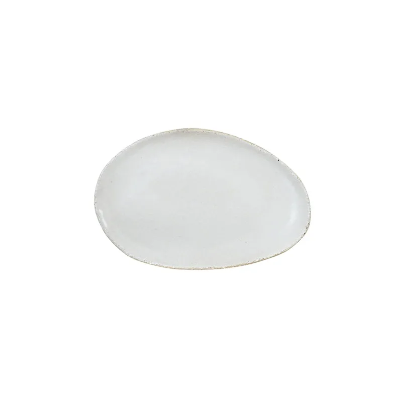 jars-r-fectoire-plat-ovale-s-blanc-gr-s-chamott image 1