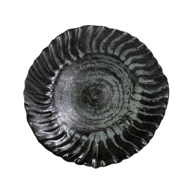 jars-r-fectoire-grande-assiette-creuse-charbon-grise image 1