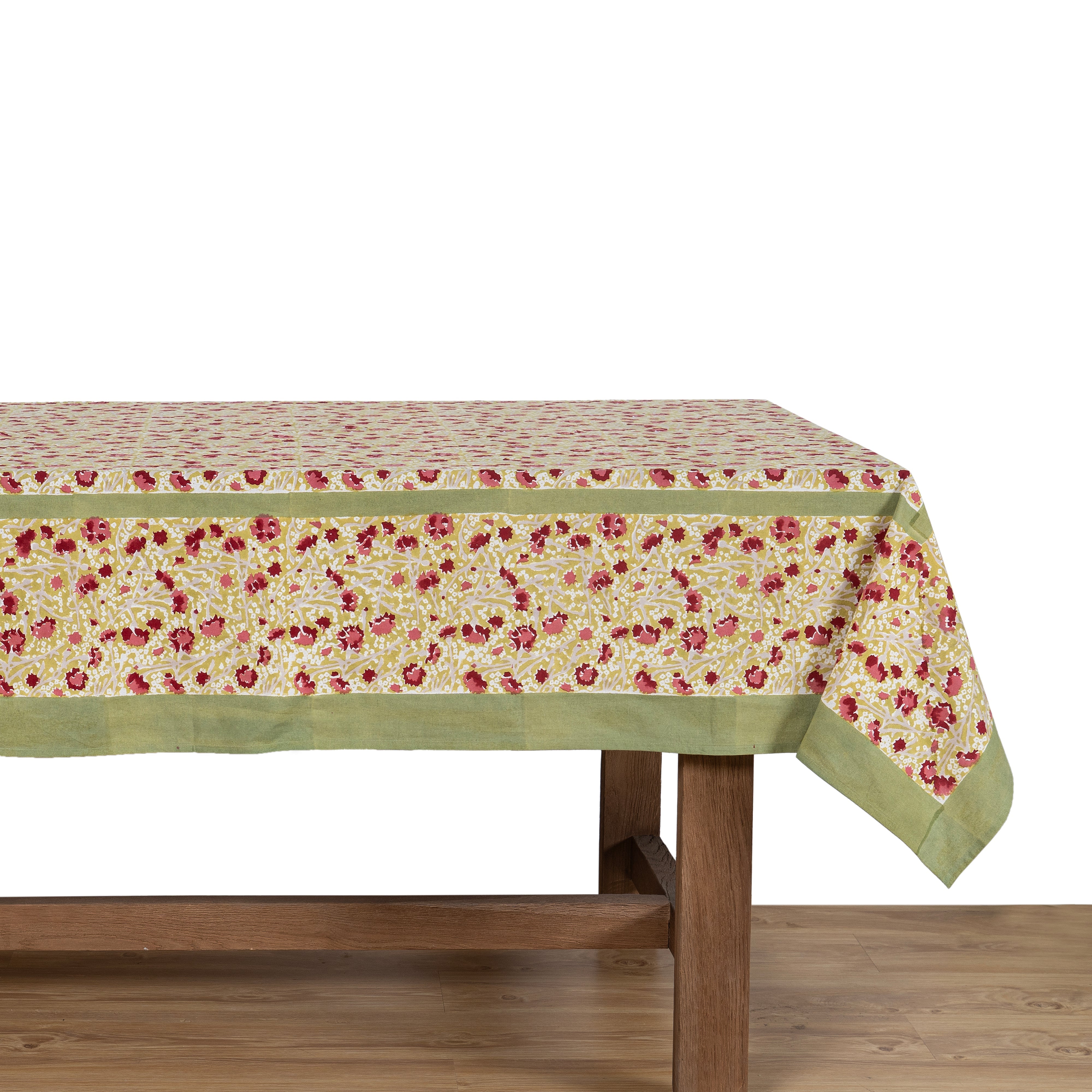 couleur-nature-meadows-nappe-coton-rouge-vert-180x270 image 7