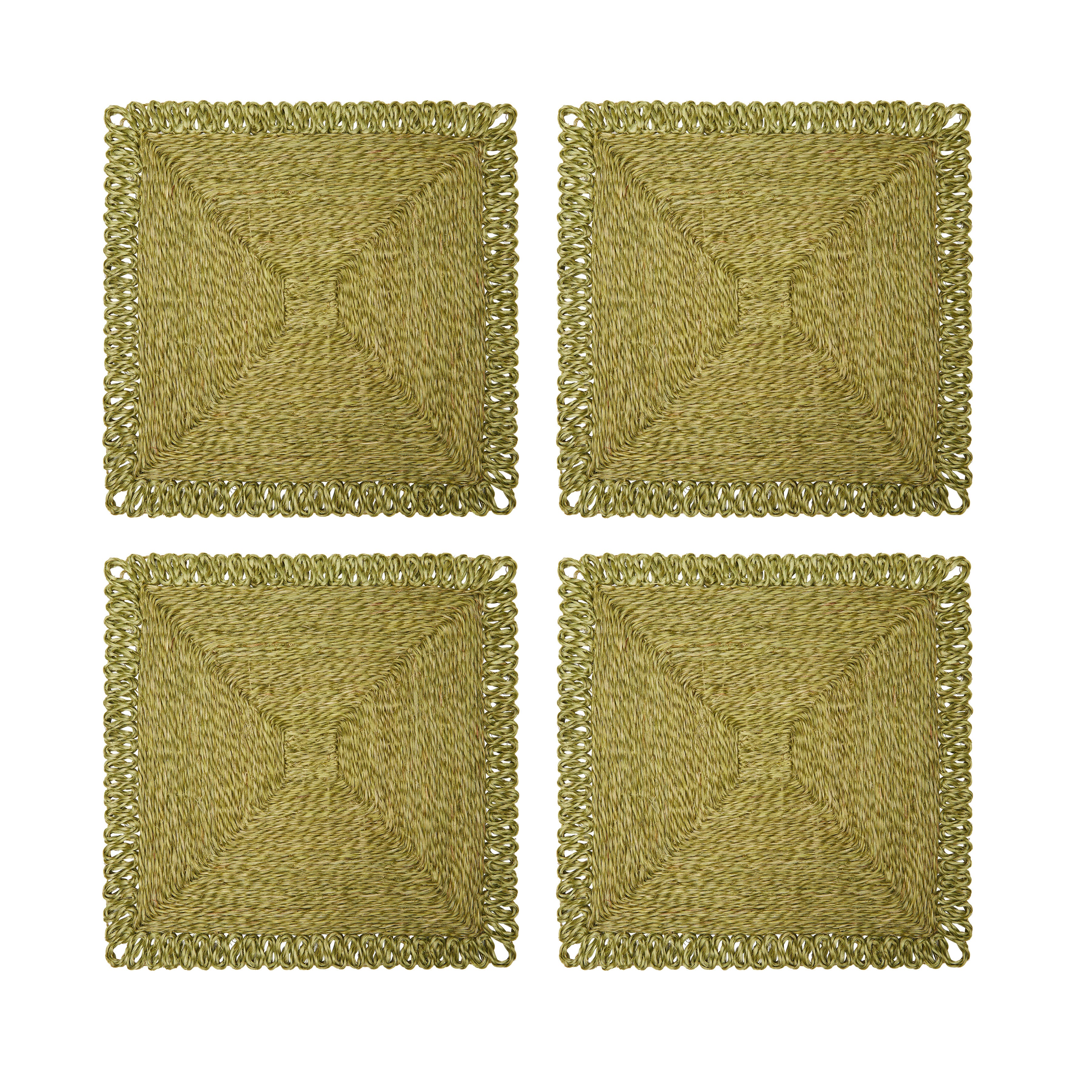 couleur-nature-loopy-set-de-table-olive-carr-lot-de-4-abaca image 3