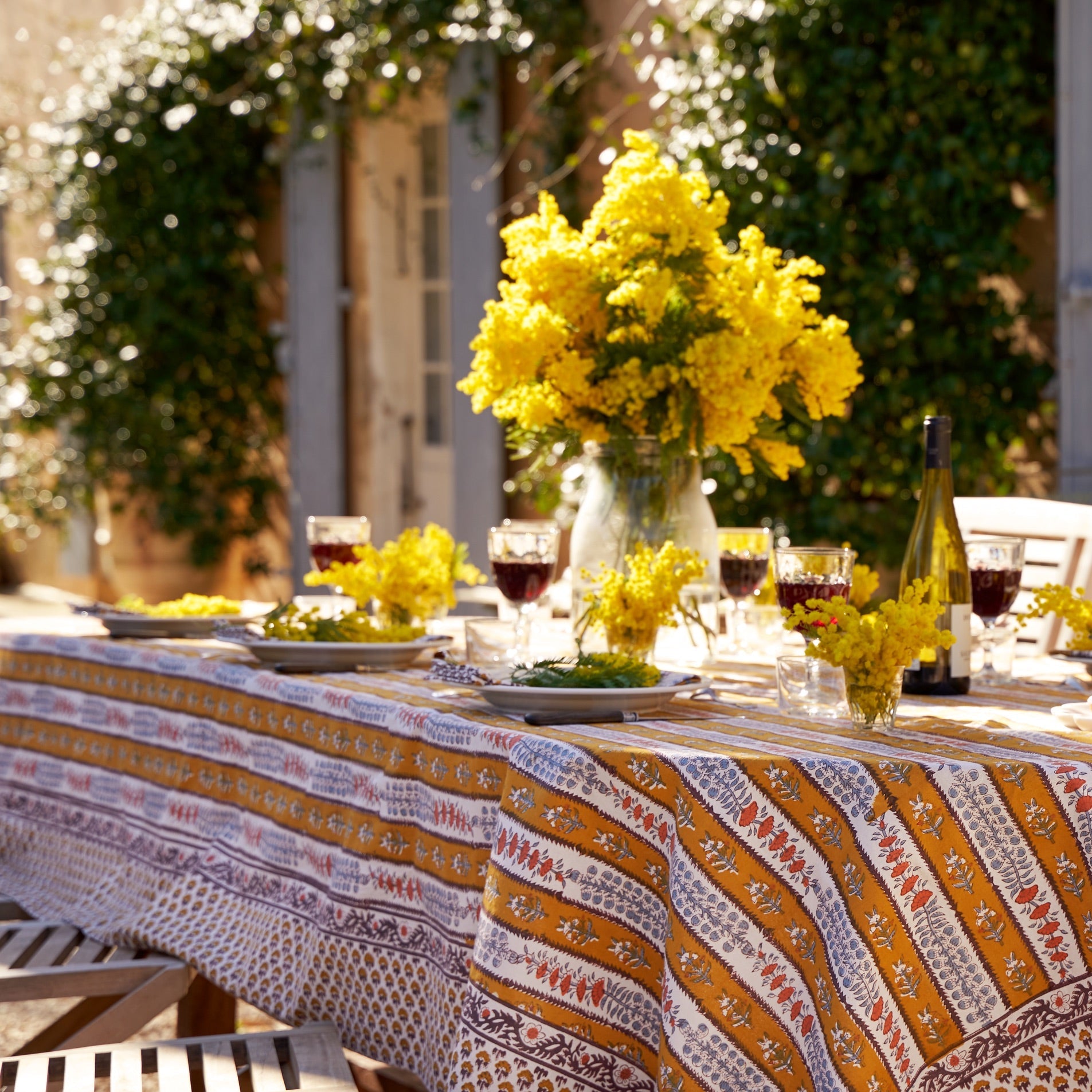 couleur-nature-avignon-dijon-nappe-rectangulaire-71x106-floral image 2