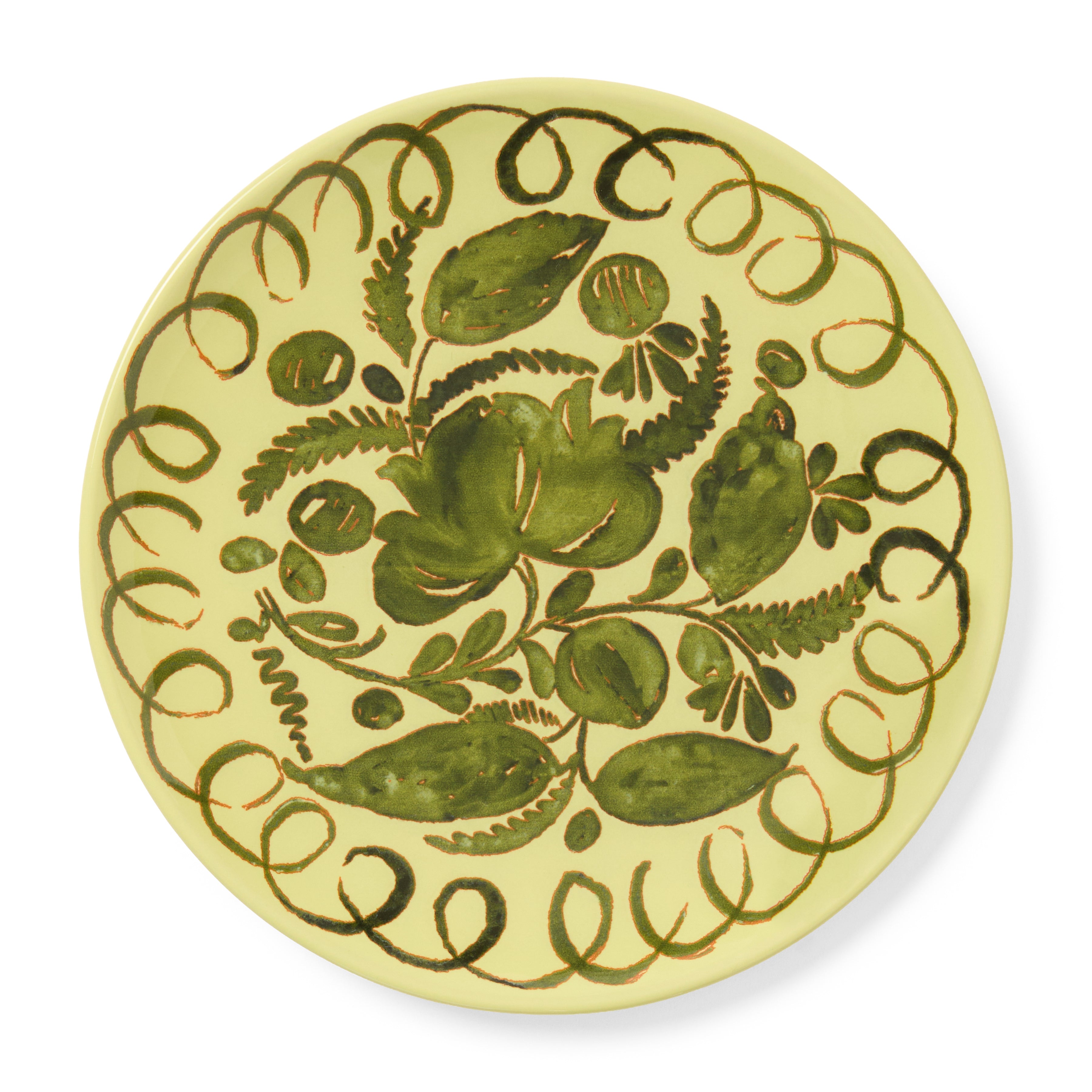 couleur-nature-amalfi-assiette-dessert-c-ramique-vert-lime-23-cm image 1