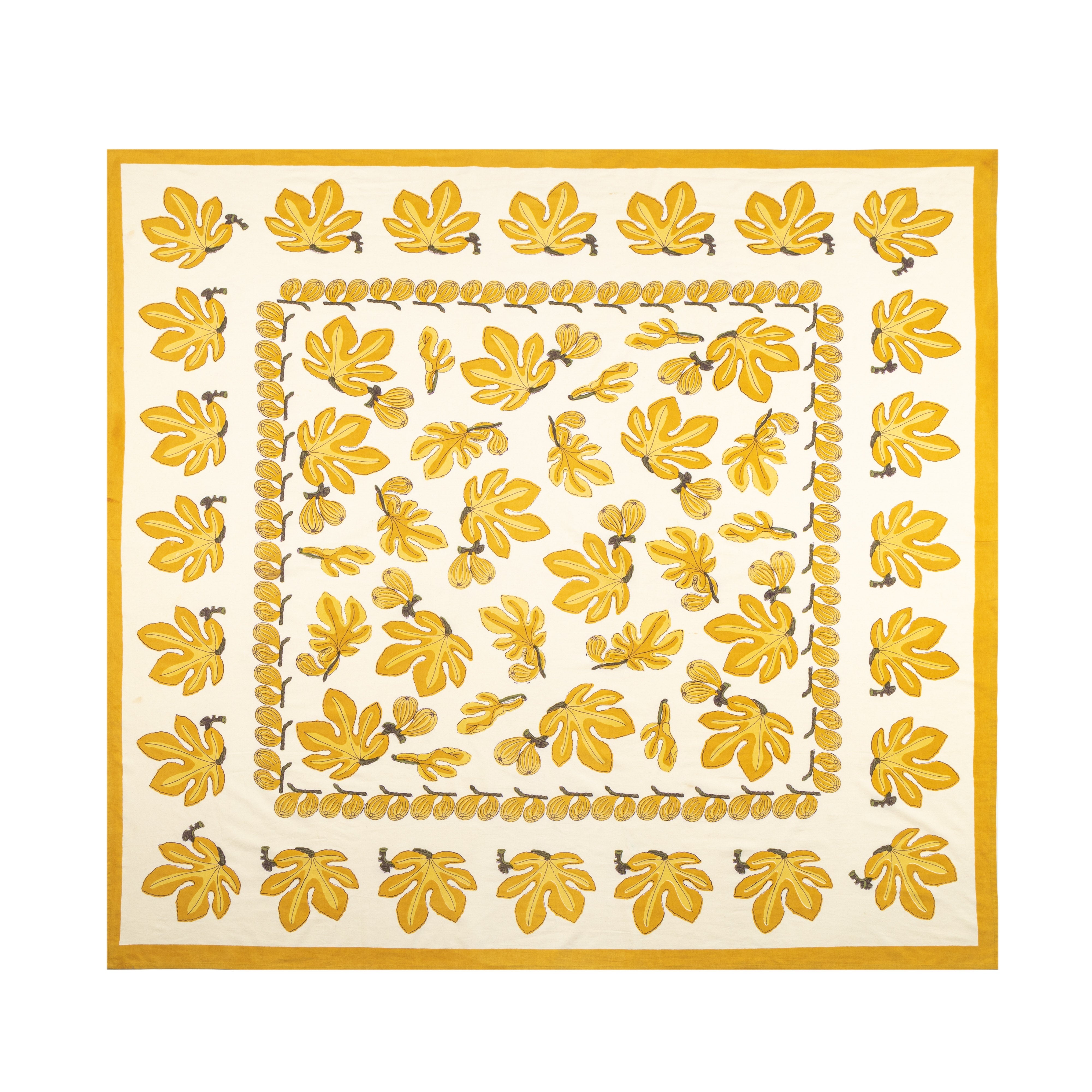 couleur-nature-fig-nappe-fran-aise-citrine-jaune-8-places image 7