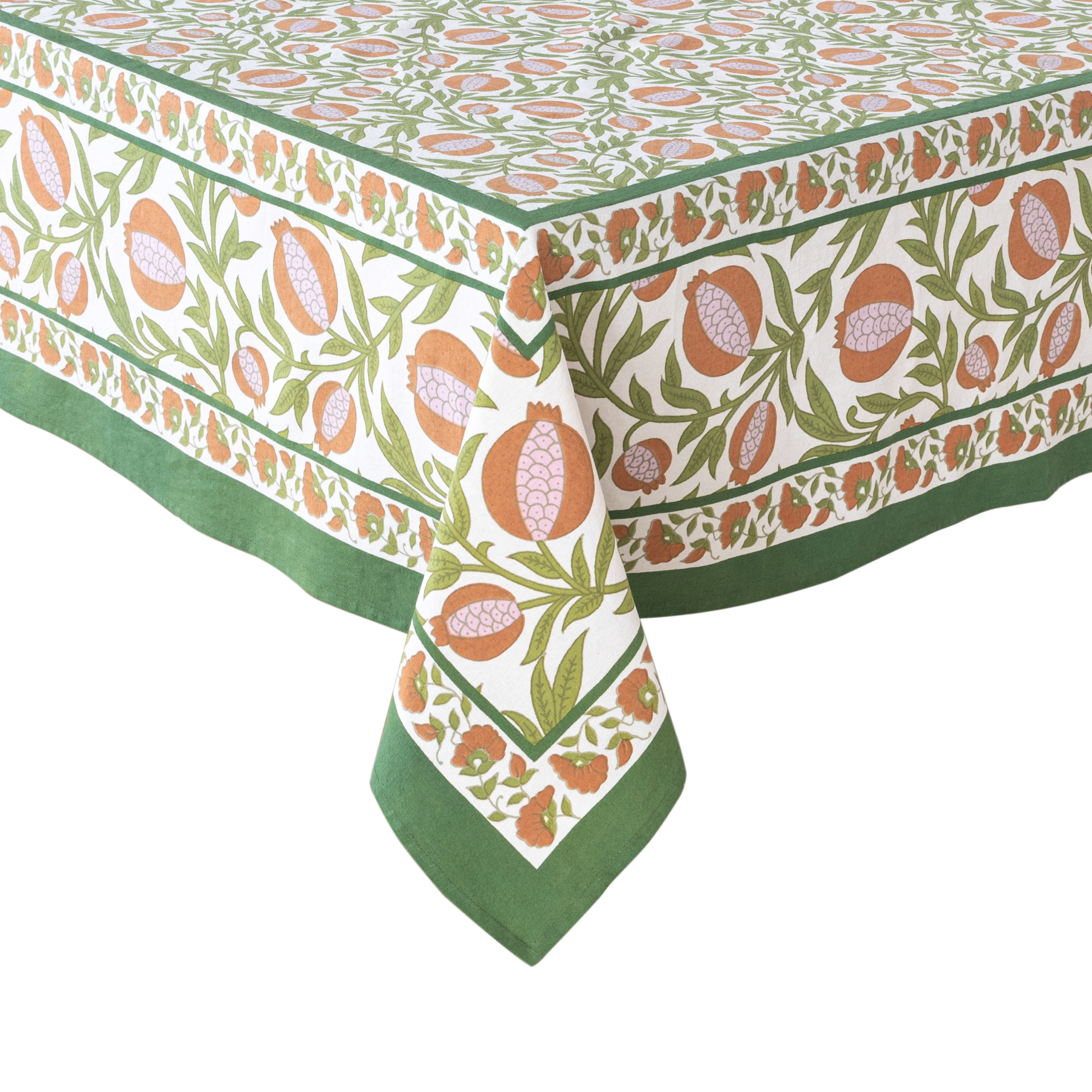 couleur-nature-grenadine-nappe-coton-orange-vert image 4