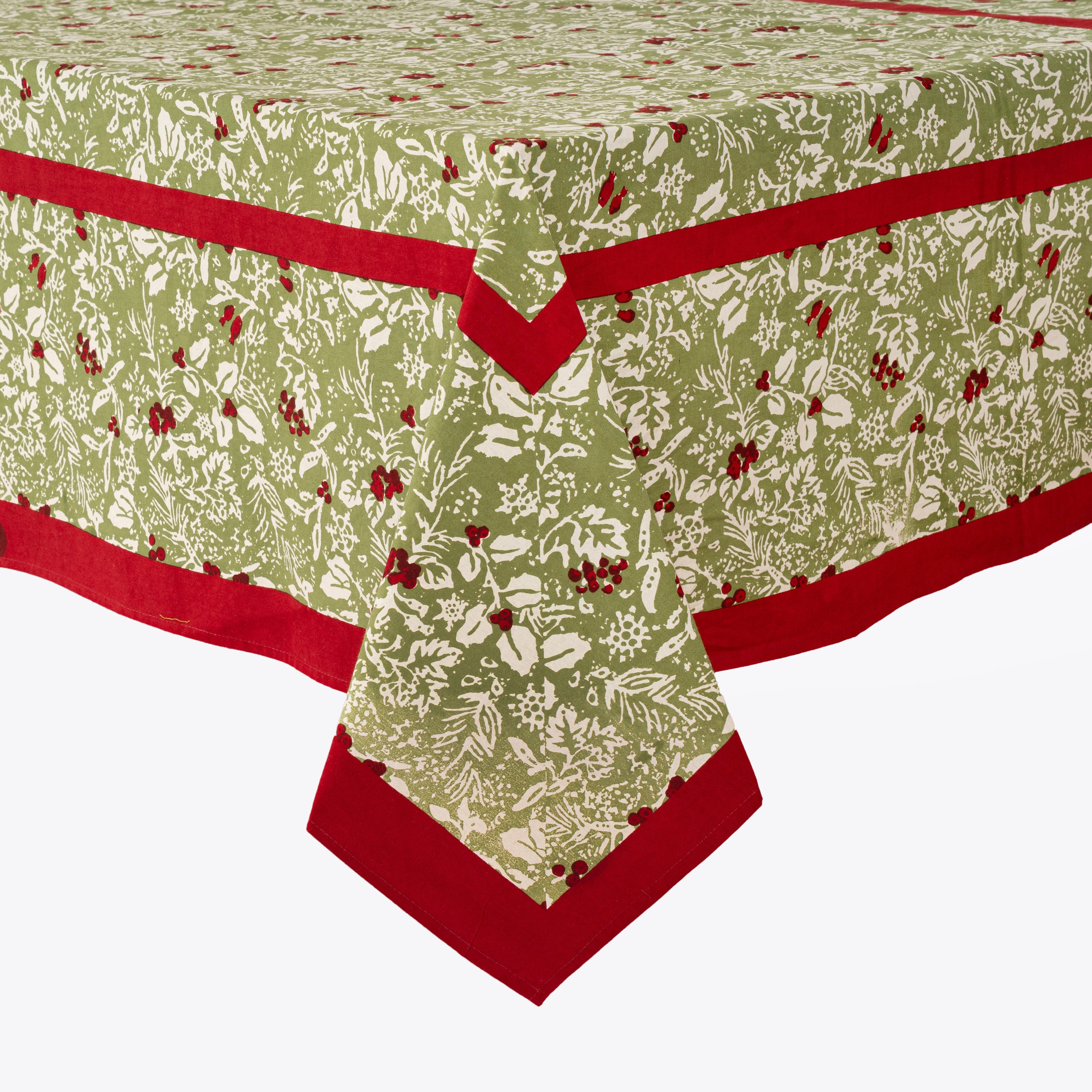 couleur-nature-baies-de-houx-nappe-coton-rouge-vert-71x106 image 7