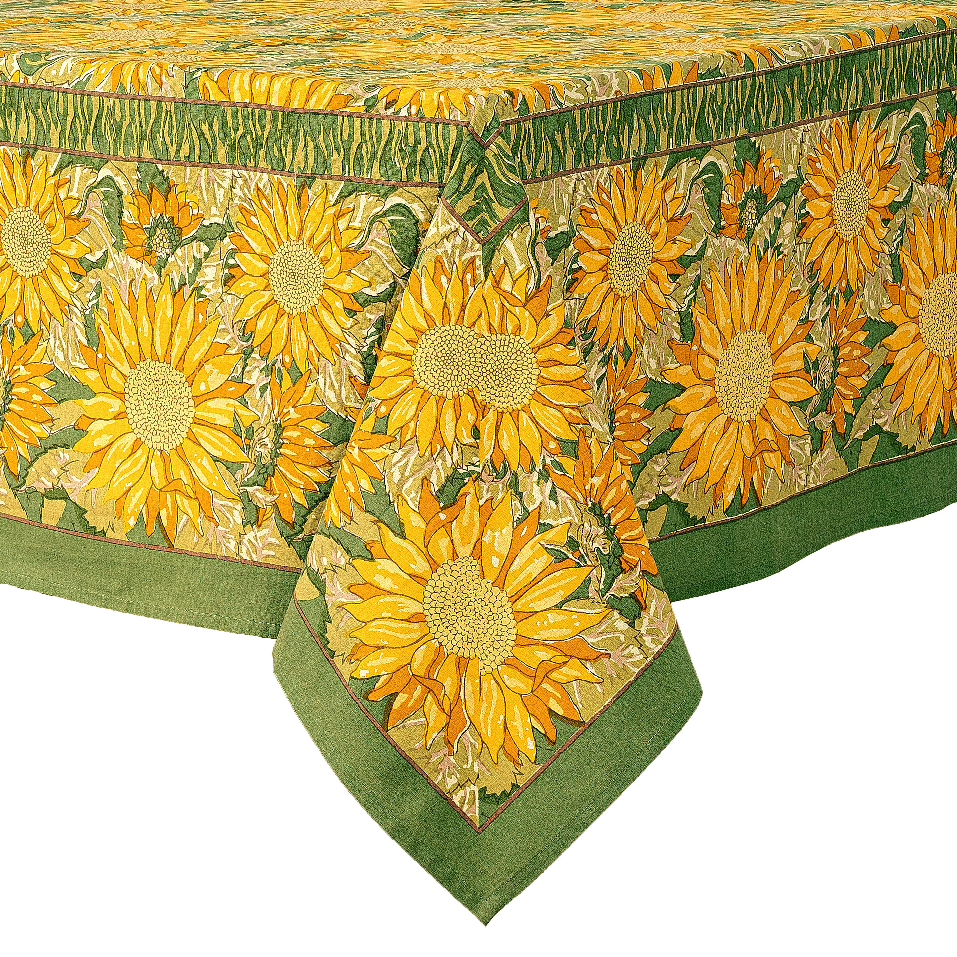 couleur-nature-sunflower-nappe-jaune-vert-rectangle-59x86 image 8