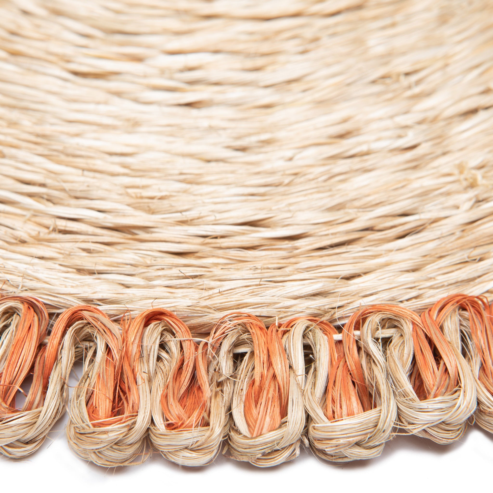 couleur-nature-loopy-abaca-sets-table-ronds-orange-lot-4-15 image 4