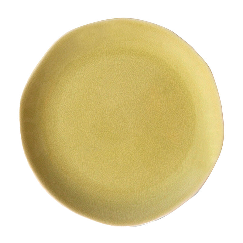 jars-tourron-assiette-de-pr-sentation-gen-t-jaune-craquel image 1