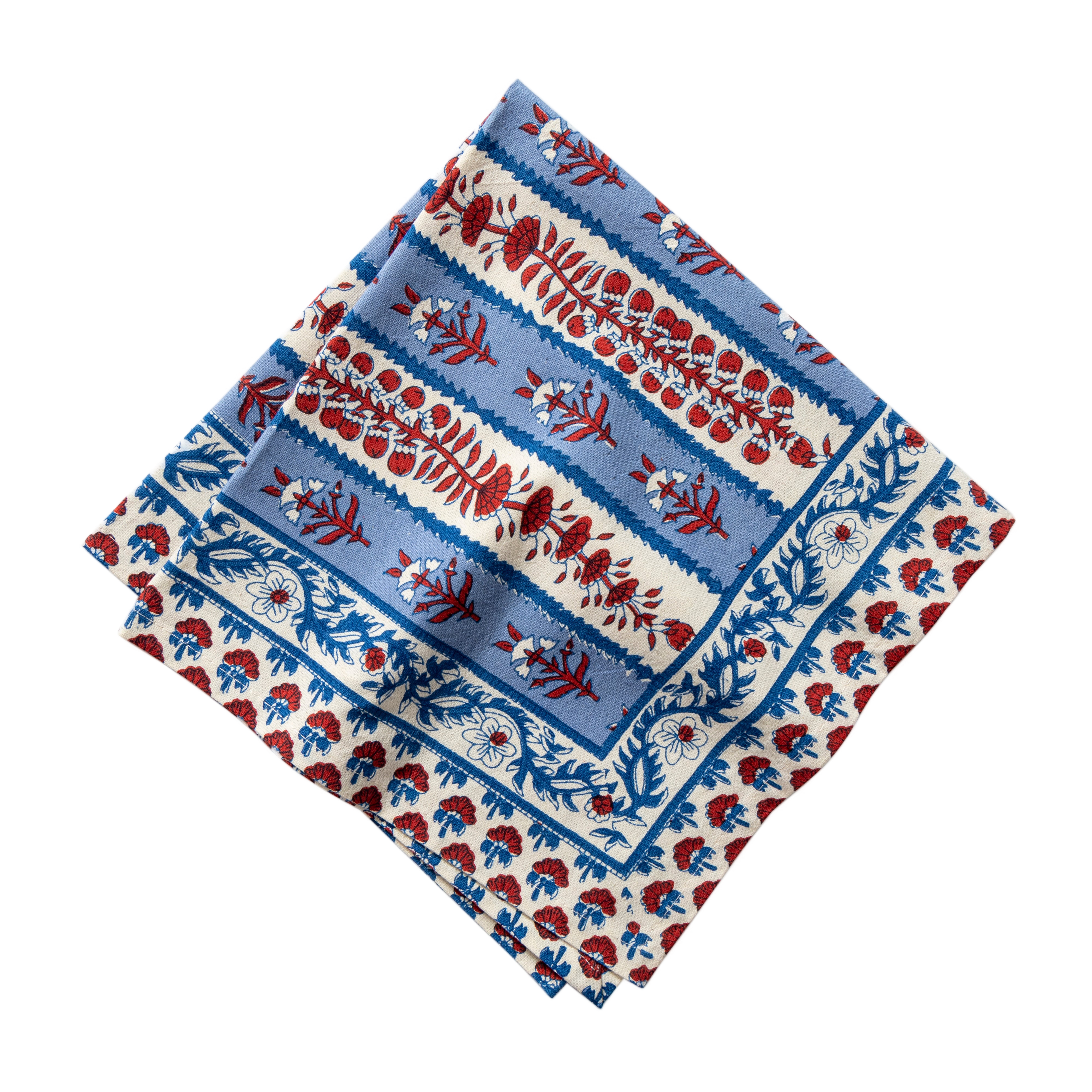 couleur-nature-avignon-nappe-coton-rouge-bleu-botanique image 6
