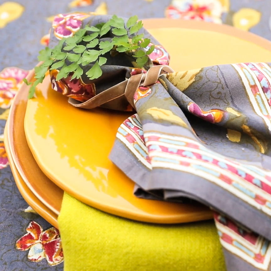 couleur-nature-pansy-serviettes-coton-rouges-lot-de-6 image 4