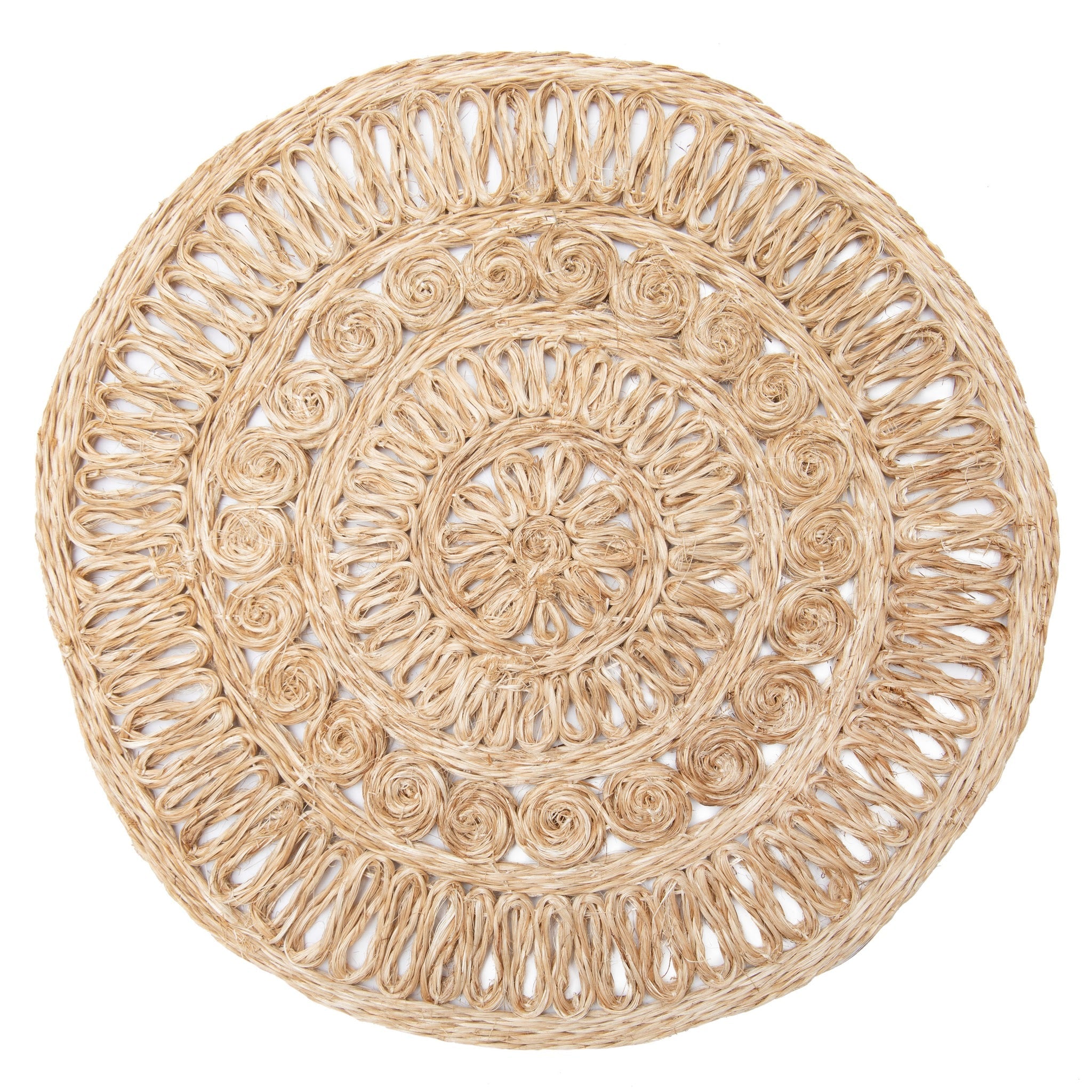 couleur-nature-circolo-set-de-table-abaca-lot-de-4-rond image 1