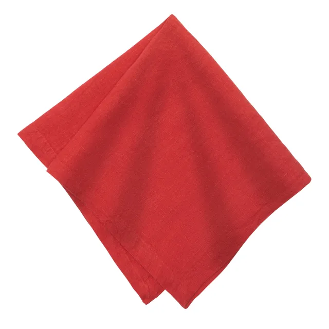 couleur-nature-everyday-serviettes-lin-cranberry-lot-de-4 image 1