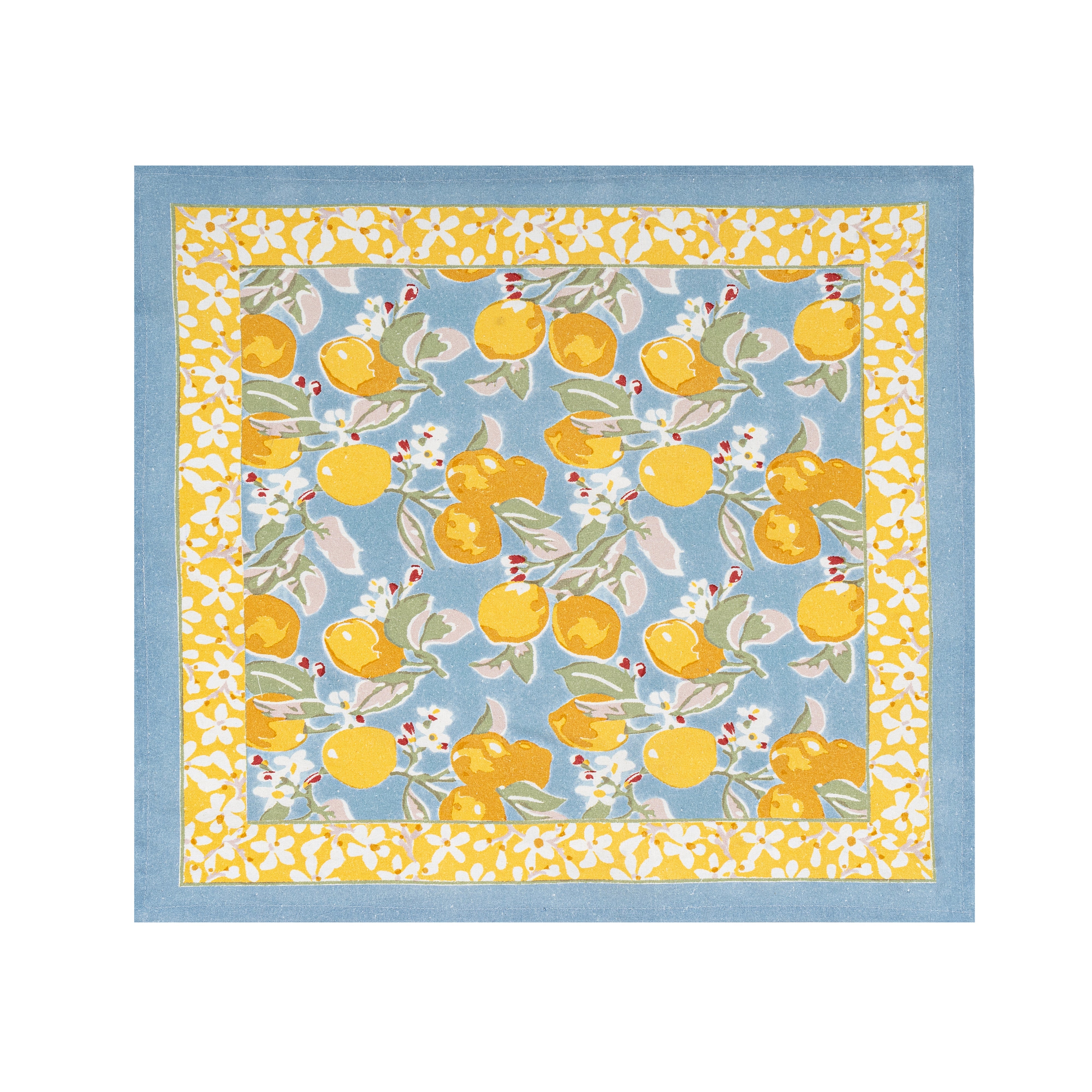 couleur-nature-citron-serviettes-de-table-bleu-jaune-lot-6-coton image 6