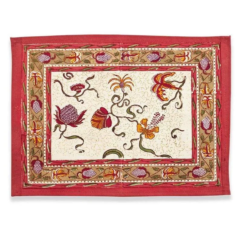couleur-nature-fleur-des-indes-sets-de-table-ivoire-lot-6 image 1
