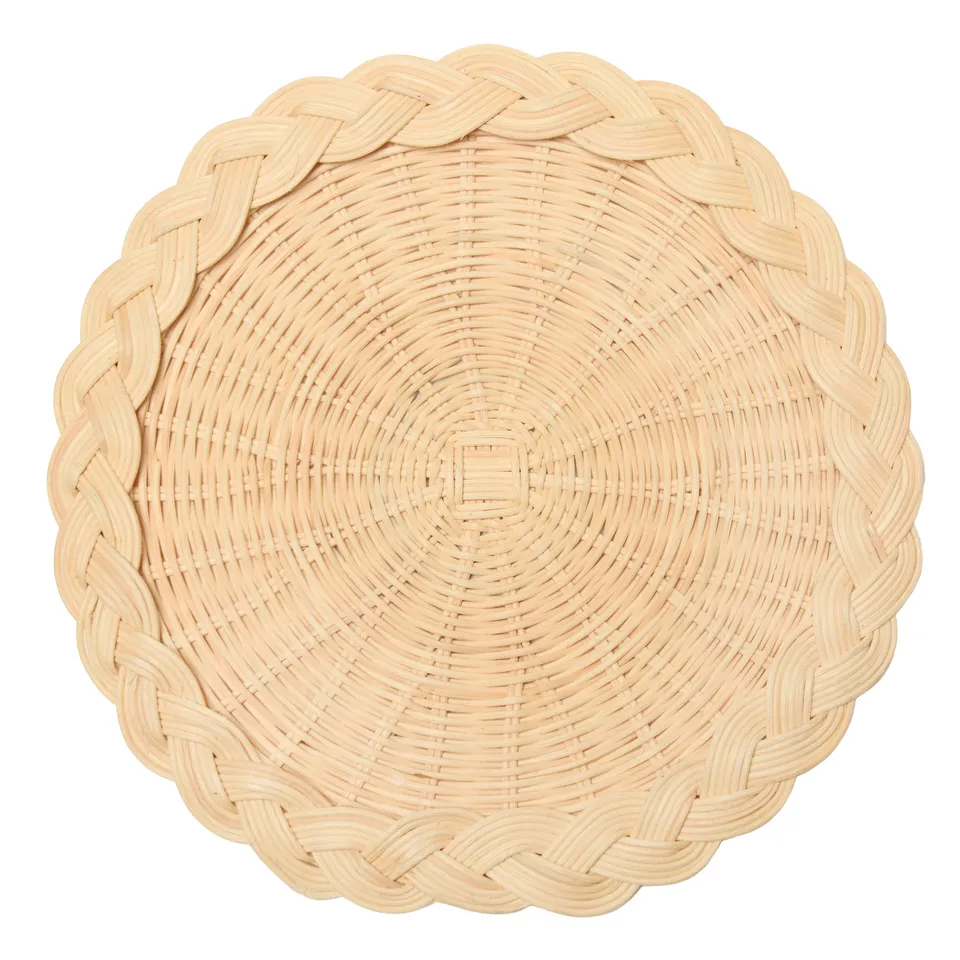 couleur-nature-braided-weave-set-de-table-raphia-lot-de-5 image 1