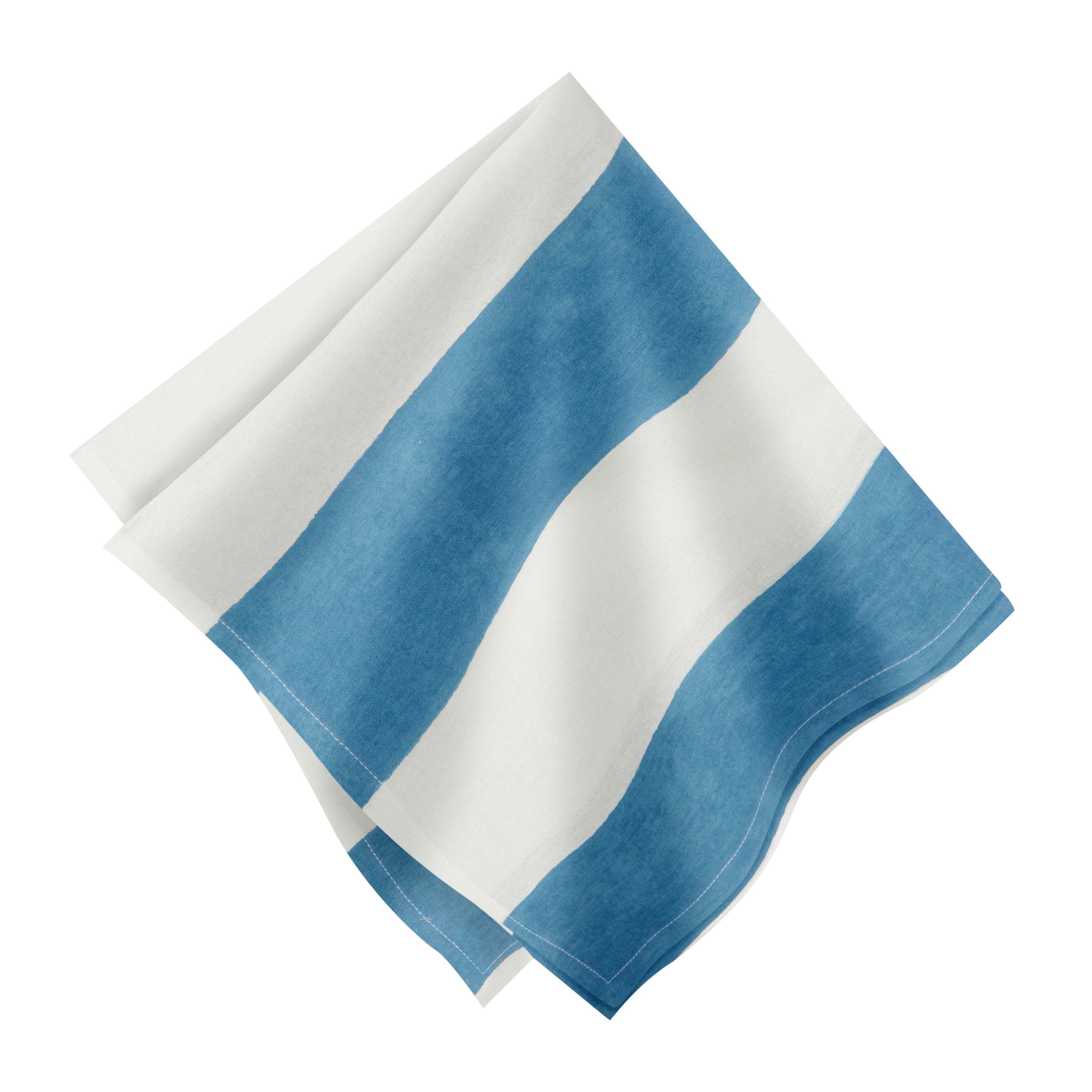 couleur-nature-st-tropez-serviette-table-bleu-ray-lot-de-6 image 1
