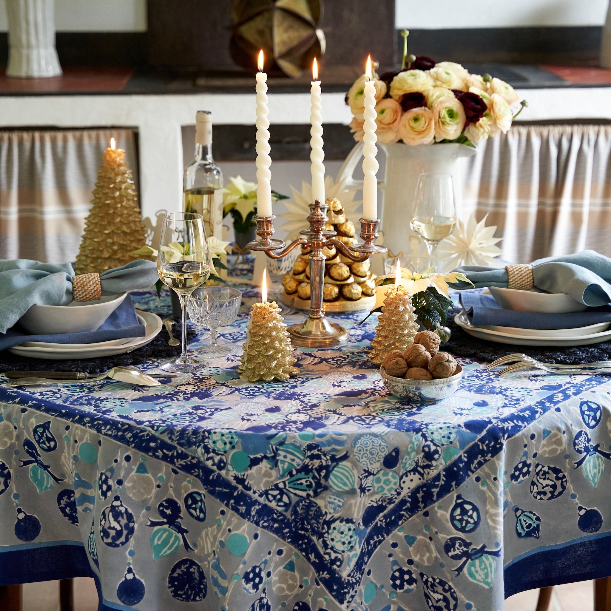 couleur-nature-ornaments-nappe-coton-bleue-59x86-no-l image 3
