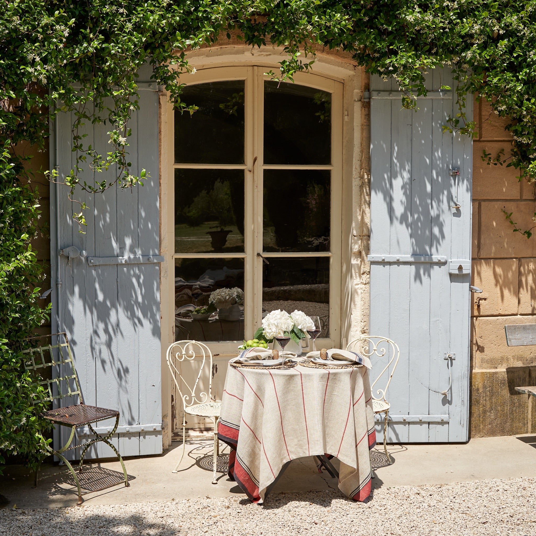 couleur-nature-eze-nappe-lin-coton-ivoire-rouge-60x90 image 1