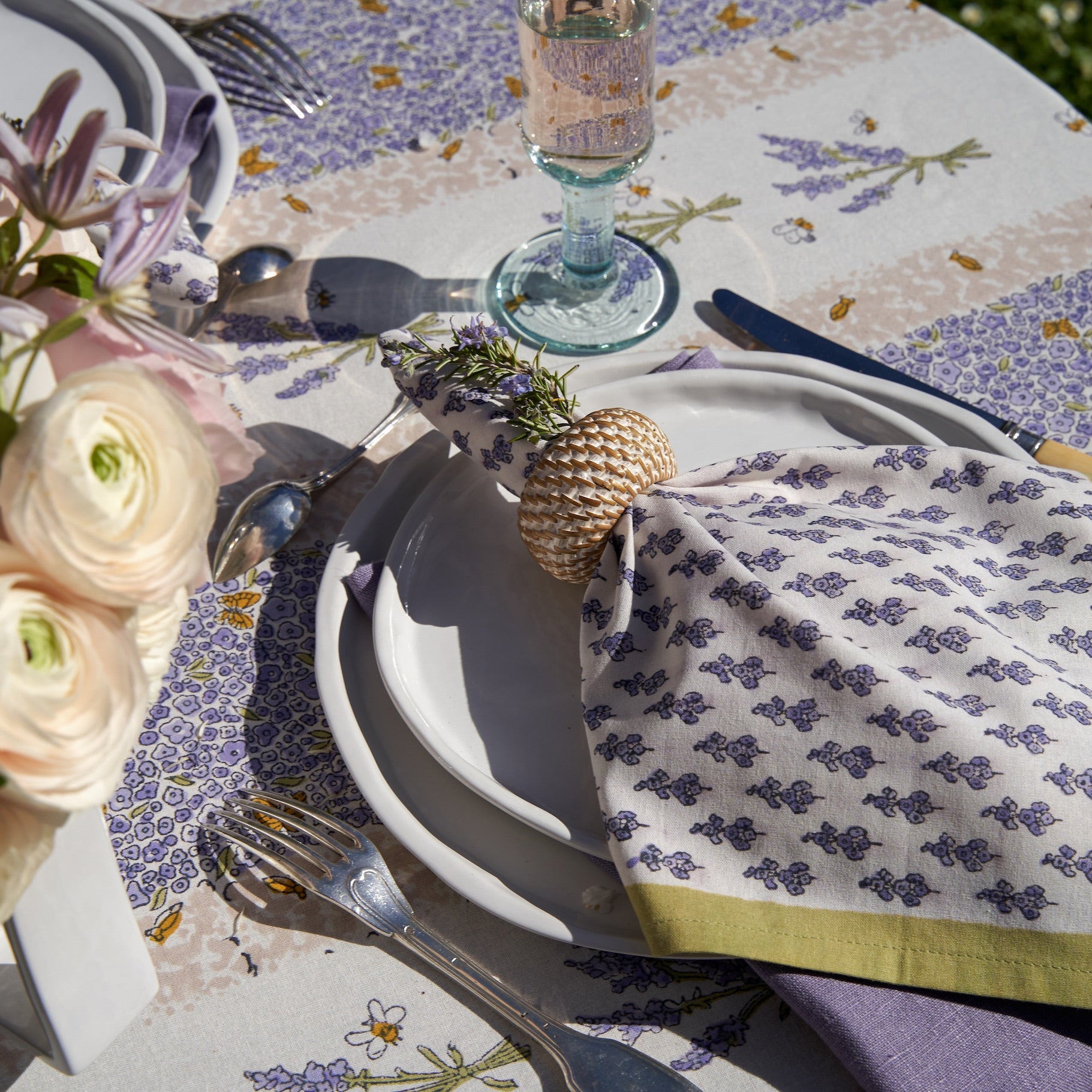 couleur-nature-lavender-bouquet-serviettes-violet-lot-6 image 3