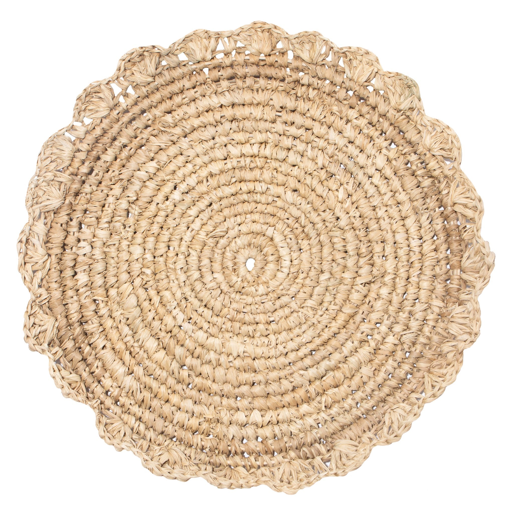 couleur-nature-blossom-sets-de-table-rond-raphia-lot-de-4 image 1