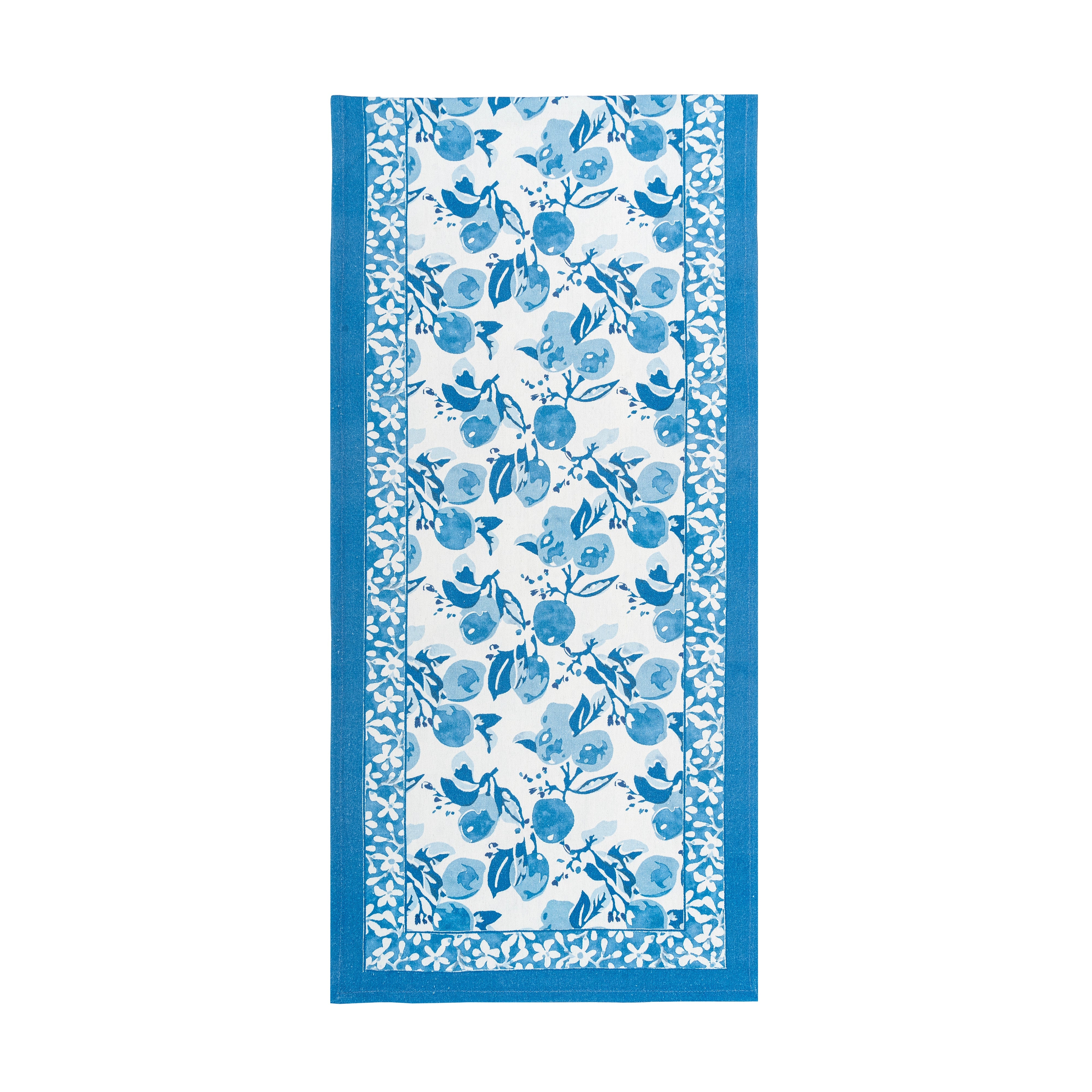 couleur-nature-citron-chemin-de-table-bleu-coton-16x72 image 2
