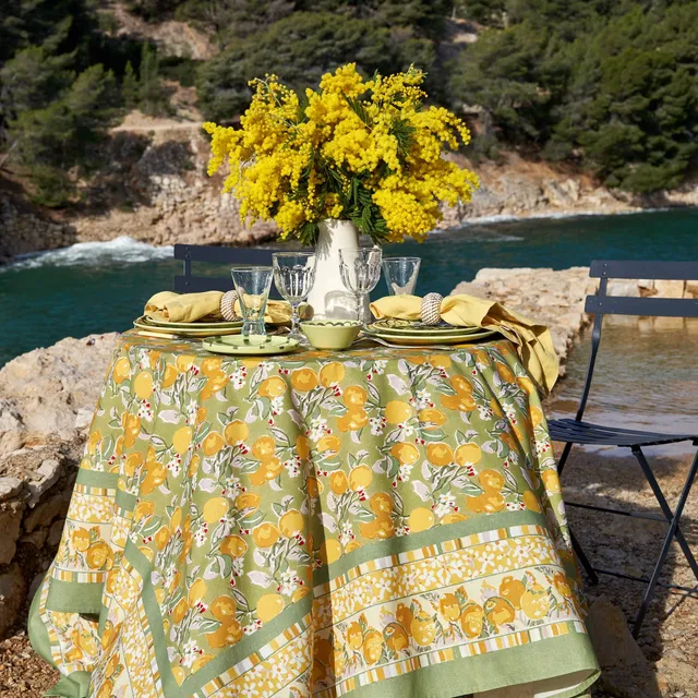 couleur-nature-citron-nappe-proven-ale-vert-jaune-coton image 1