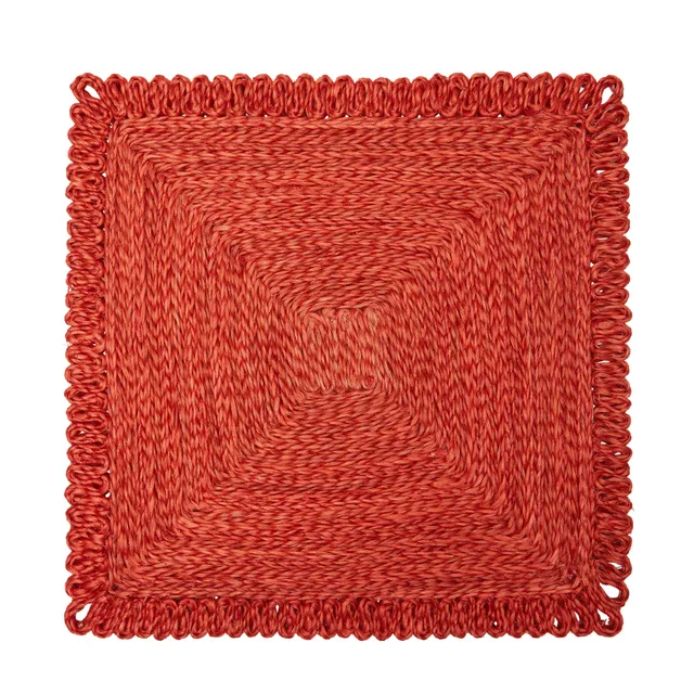 couleur-nature-loopy-square-sets-table-abaca-rouges-lot-4 image 1