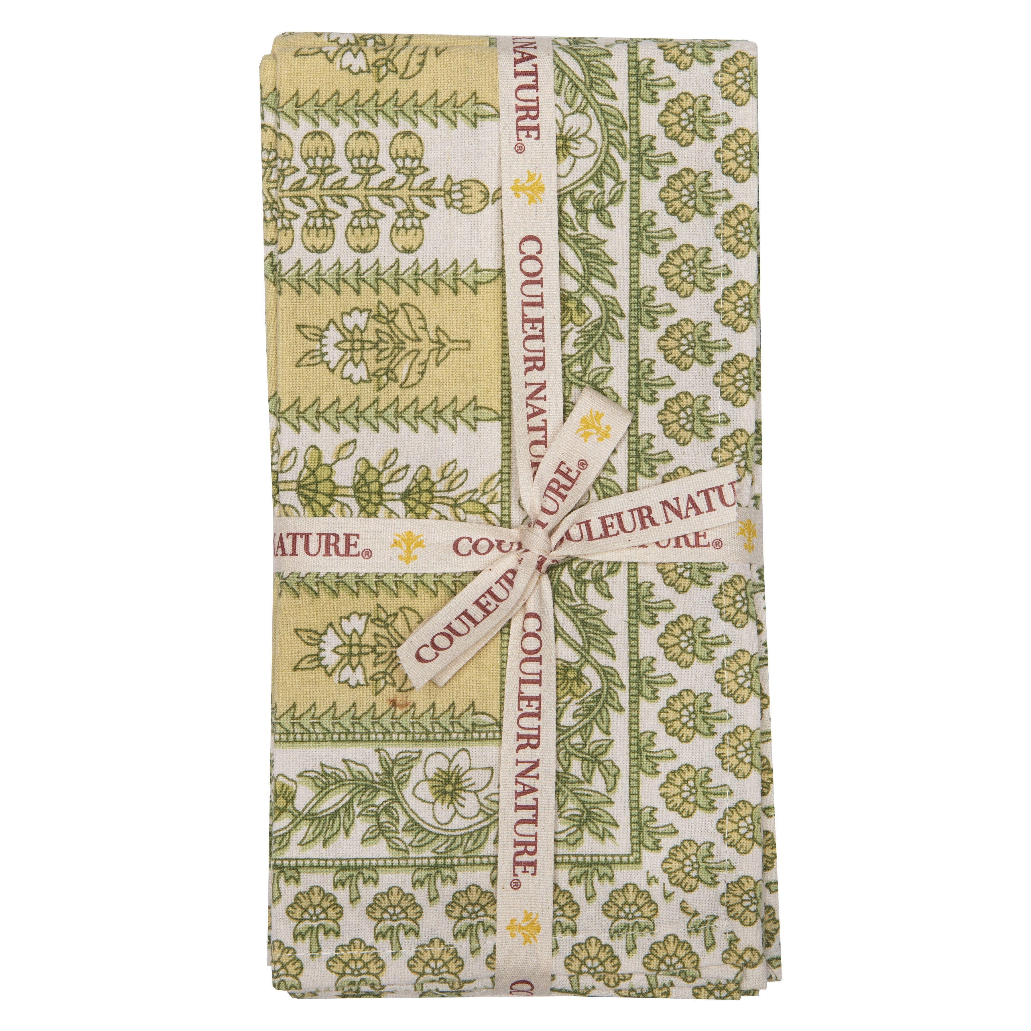 couleur-nature-avignon-pistache-serviette-coton-motif-lot-de-6 image 4