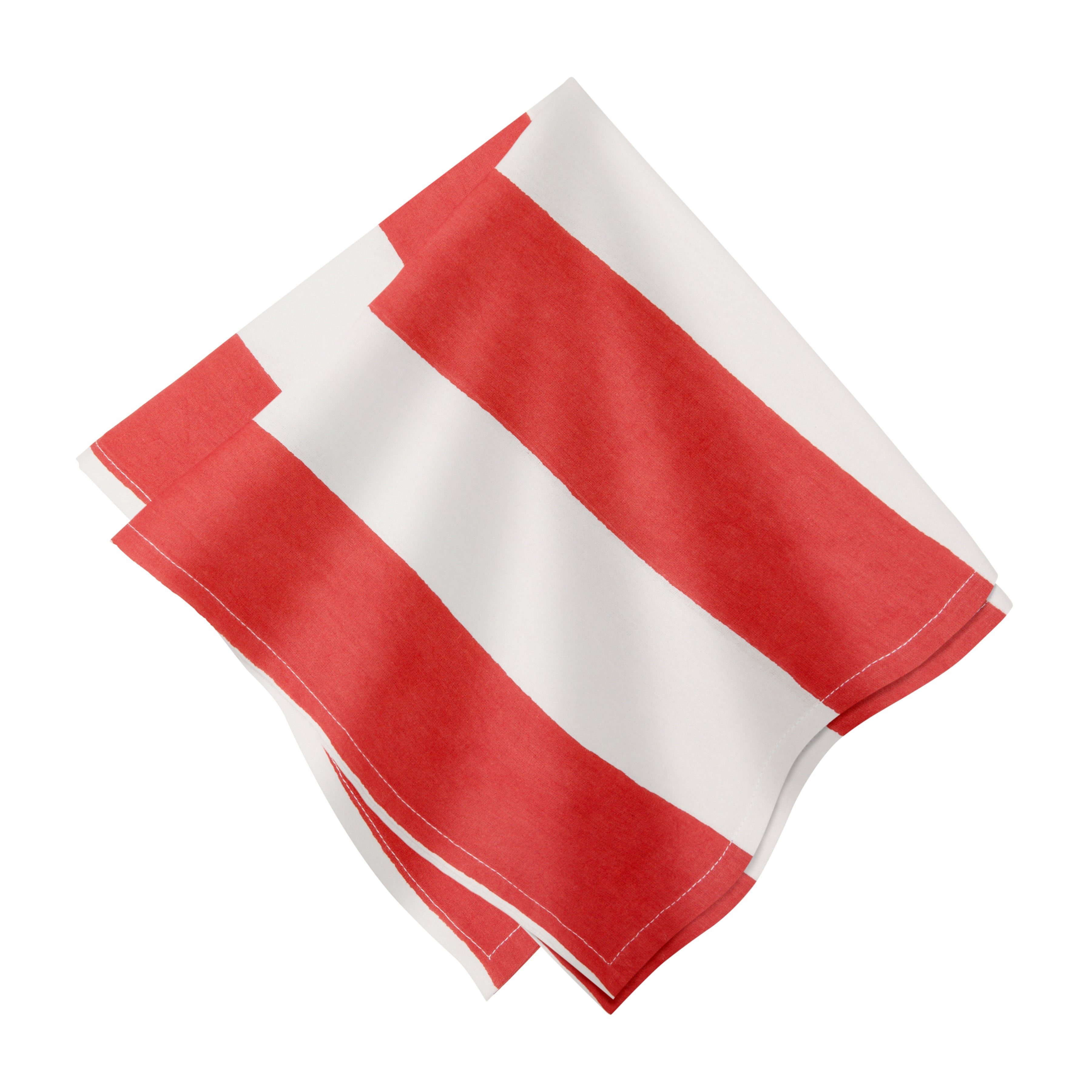 couleur-nature-st-tropez-serviettes-rayures-rouges-lot-6 image 1