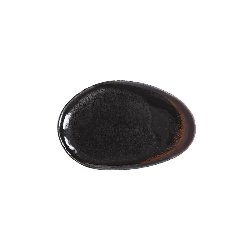 jars-r-fectoire-plat-ovale-s-kemuri-brun-noir-gr-s image 1