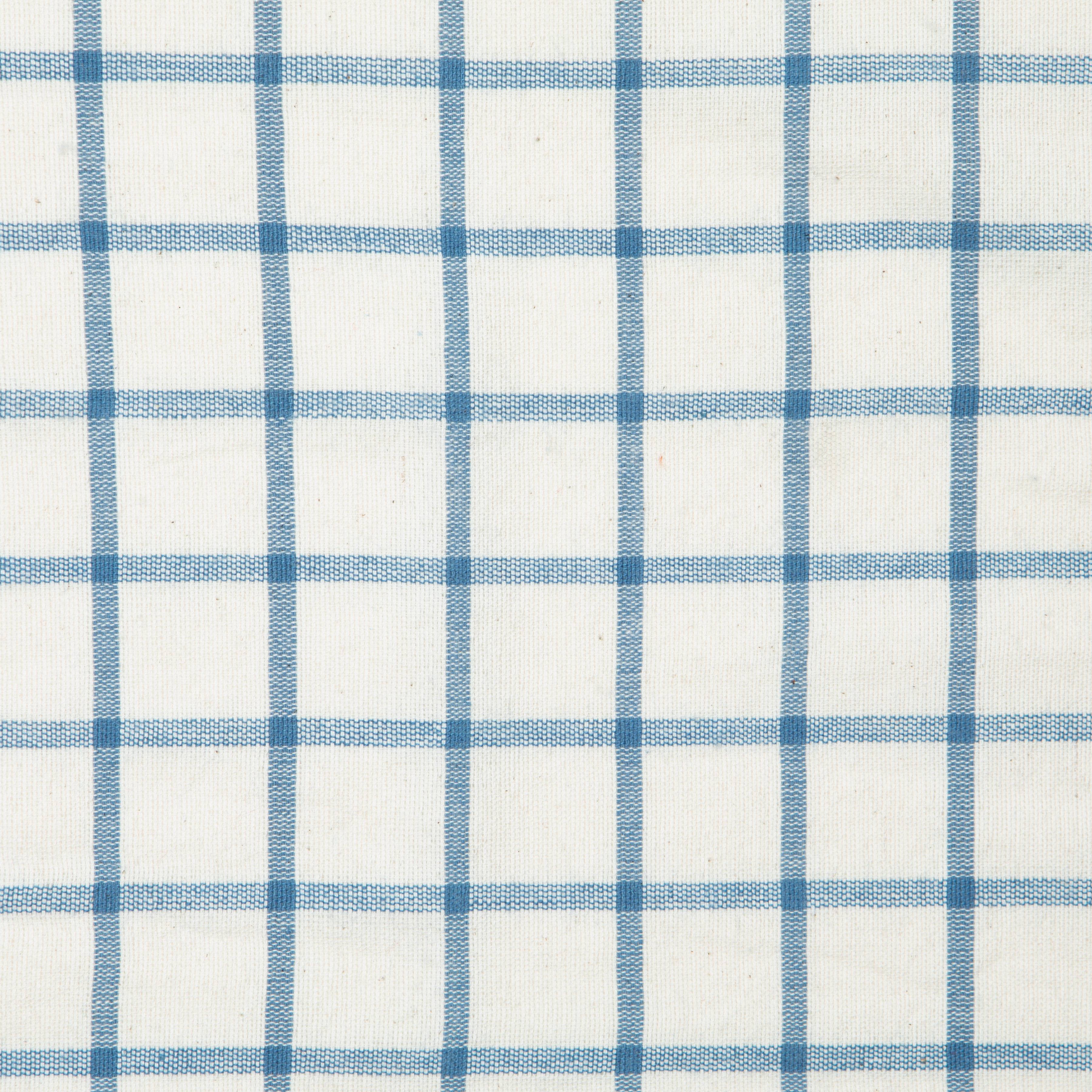 couleur-nature-windowpane-serviette-bleu-lot-de-4-coton image 3