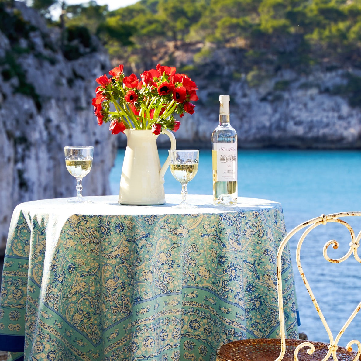 couleur-nature-la-mer-nappe-aqua-bleu-rectangle-59x86 image 2