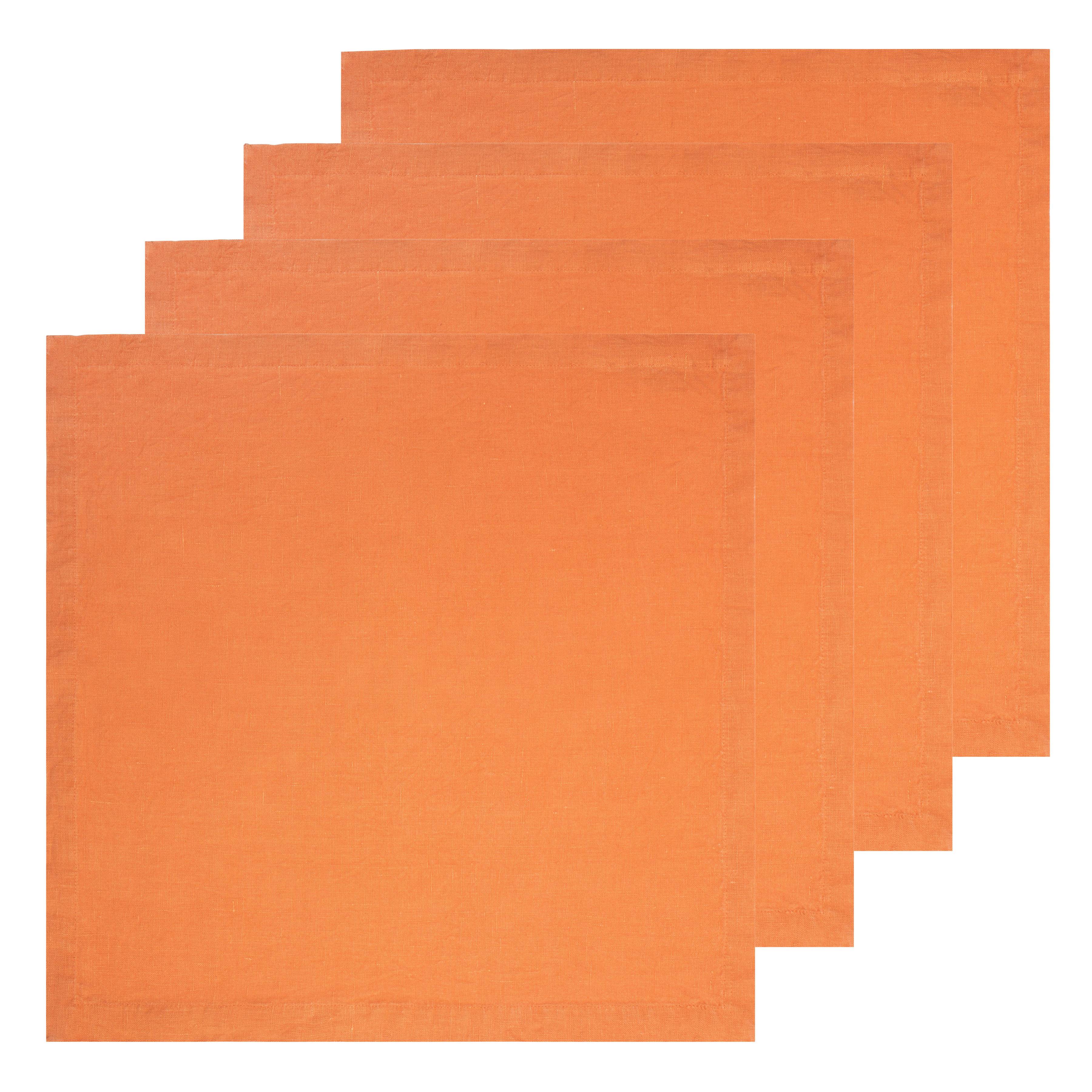 couleur-nature-everyday-clementine-serviettes-lin-lot-4-orange image 6