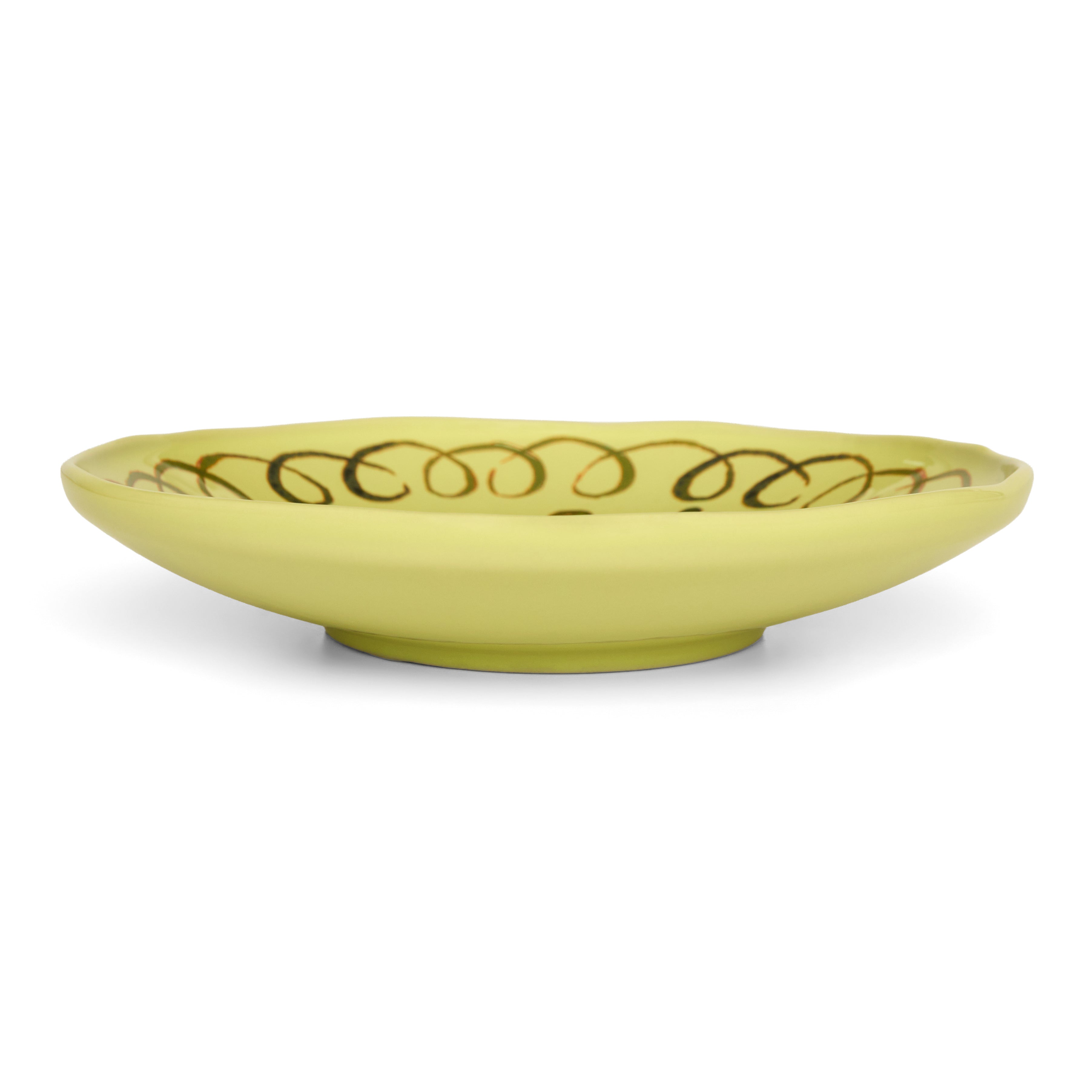 couleur-nature-amalfi-assiette-dessert-c-ramique-vert-lime-23-cm image 2