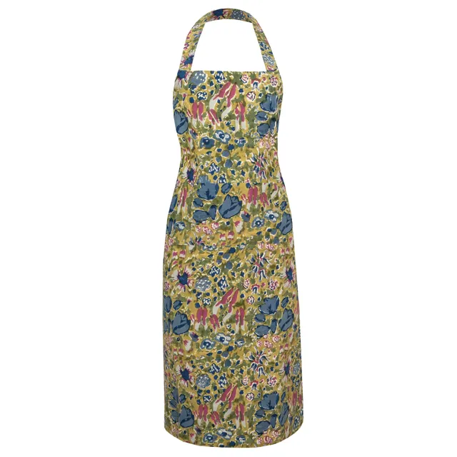 couleur-nature-jardin-tablier-cuisine-coton-bleu-vert-poche image 1